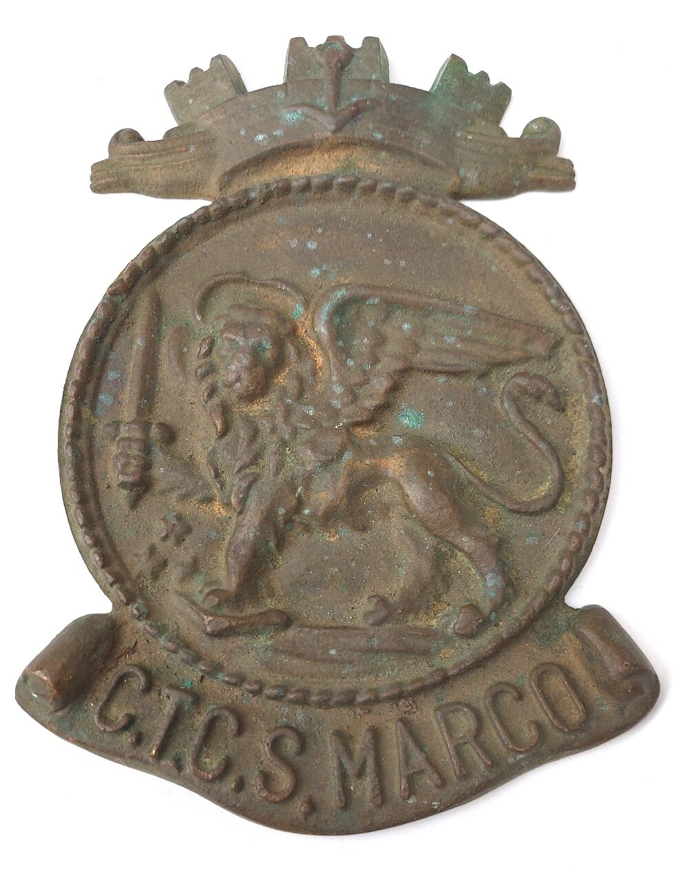 Italian, WW2, Regia Marina “San Marco” Marine Training Centre Bronze Tompion (1)