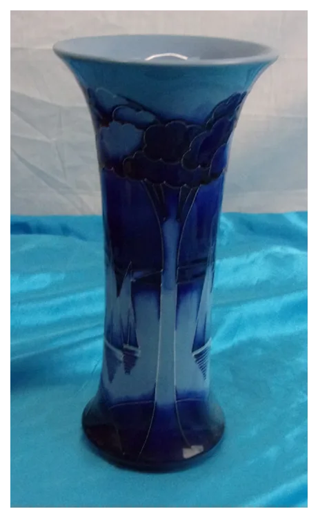 Limited Edition Moorcroft Yachts At Moonlight By Paul Hilditch Vase - Image 4