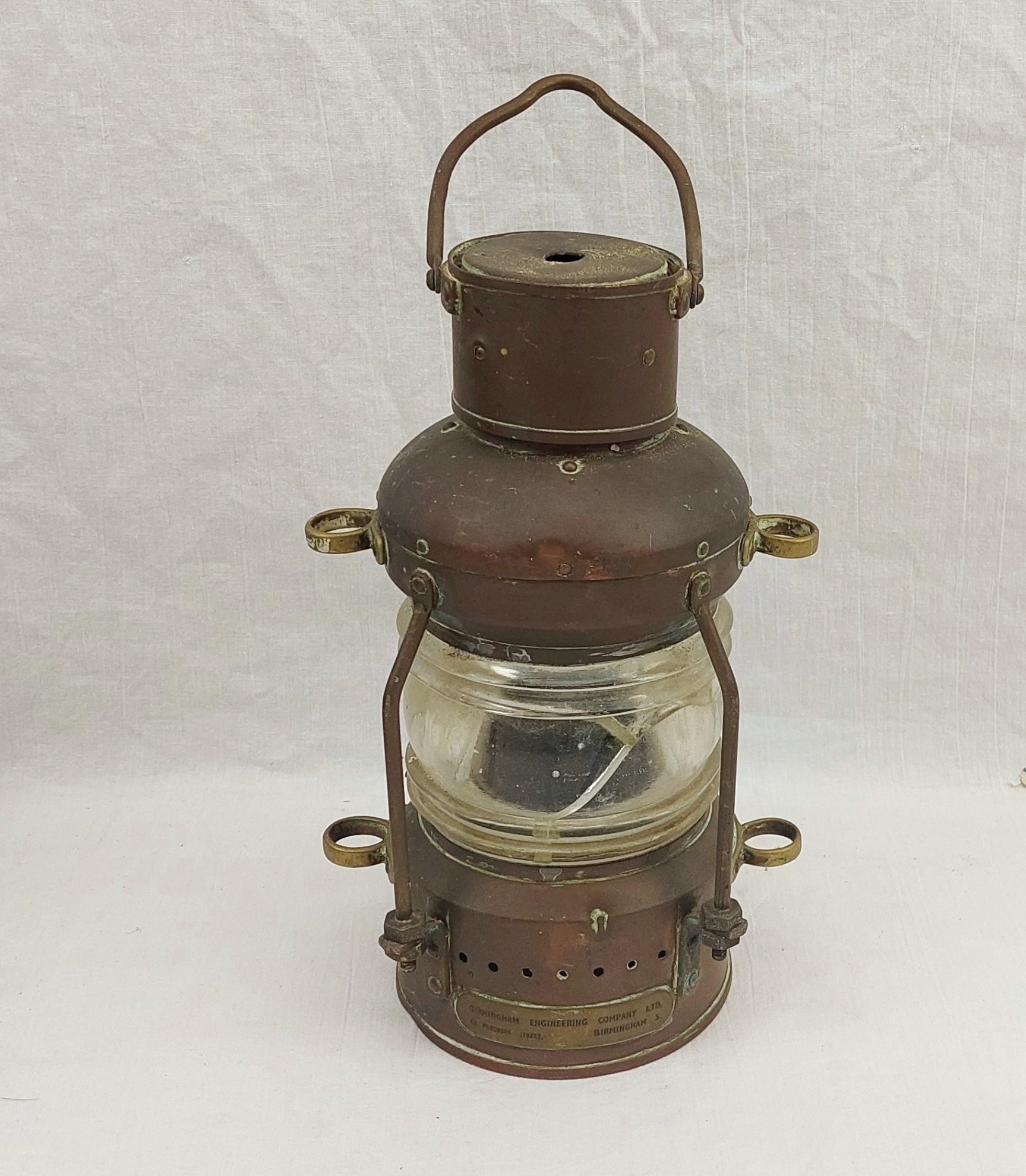 Mid-Century Birmingham Engineering Company Hand Held Lantern 5