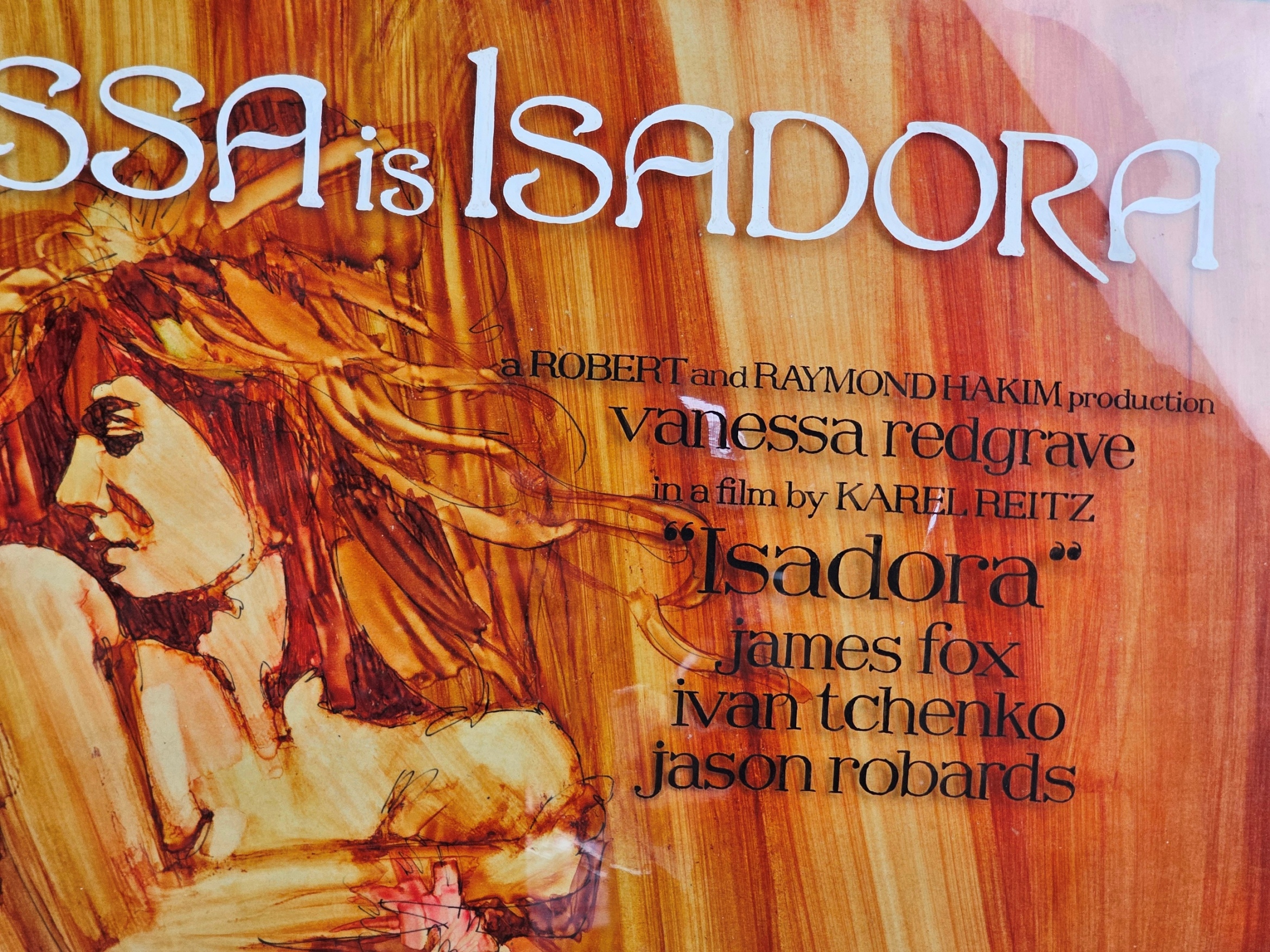 Original Poster Artwork For 1968 Movie Isadora By Renato Fratini 2