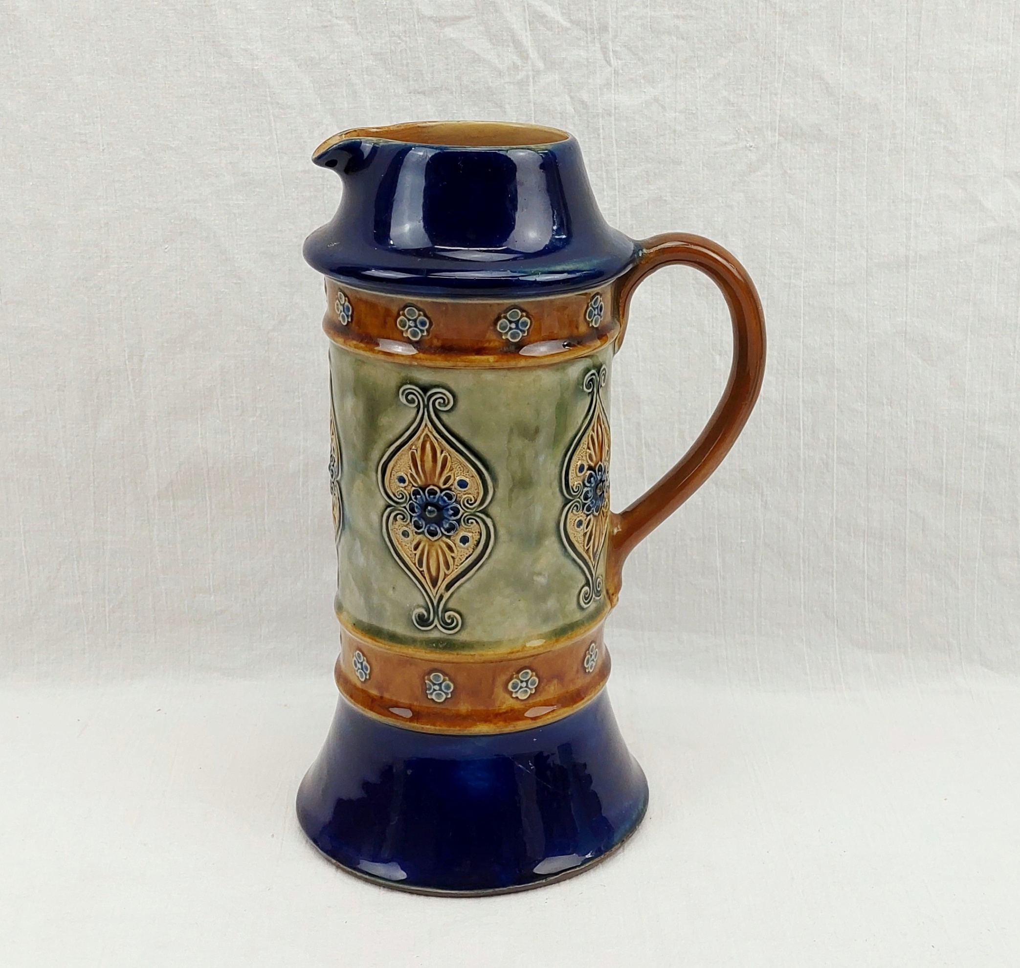 Royal Doulton W. T. Lamb And Sons Christmas 1912 Stoneware Jug 1