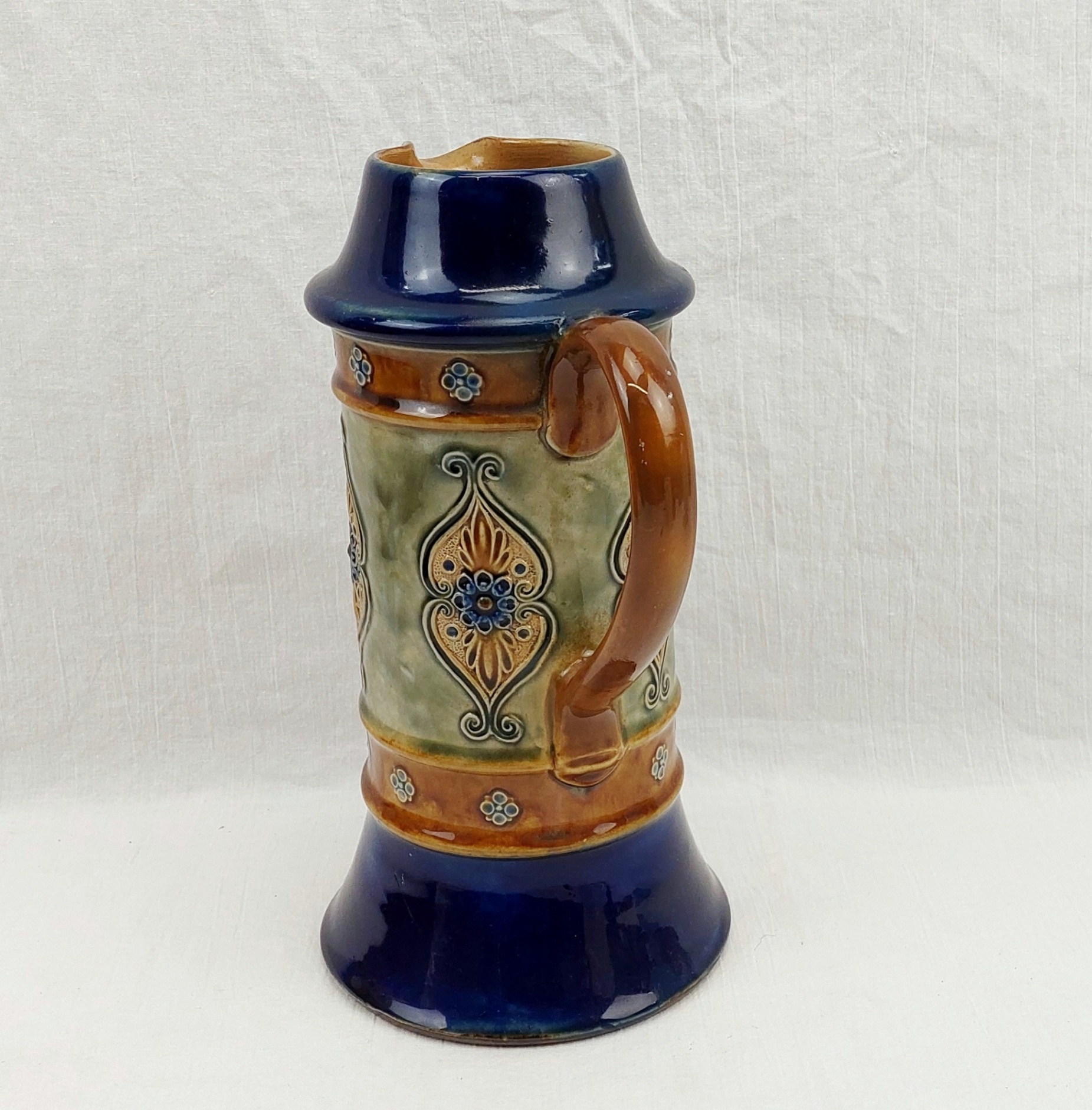 Royal Doulton W. T. Lamb And Sons Christmas 1912 Stoneware Jug 3