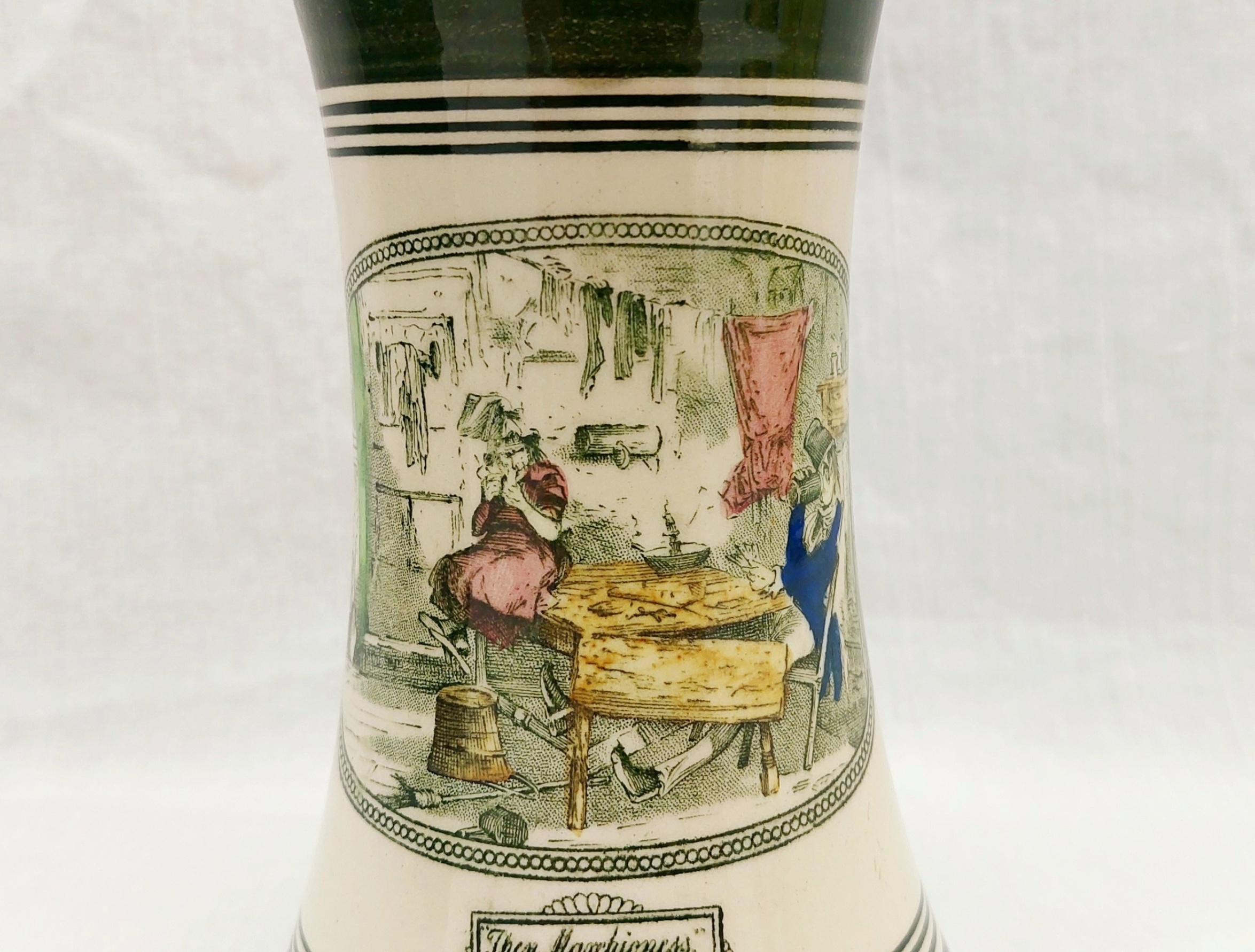 Sterling Silver Chester 1908 Rimmed Adams Dickens Vase 3