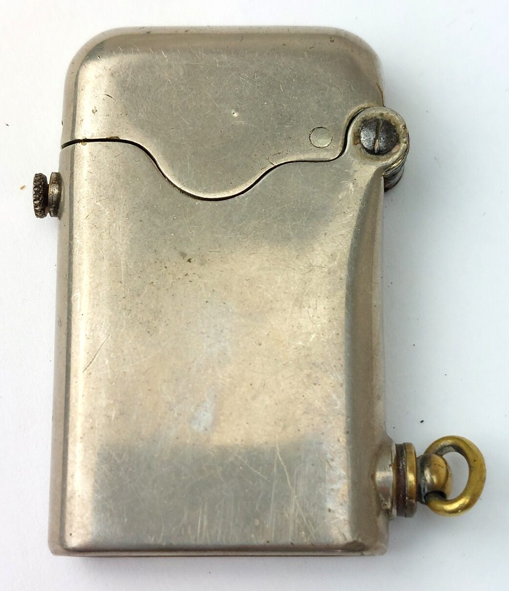 Swiss, c.1920s, Thorens “Single-Claw” Patent Petrol Pocket Lighter with Suspension Ring (9)