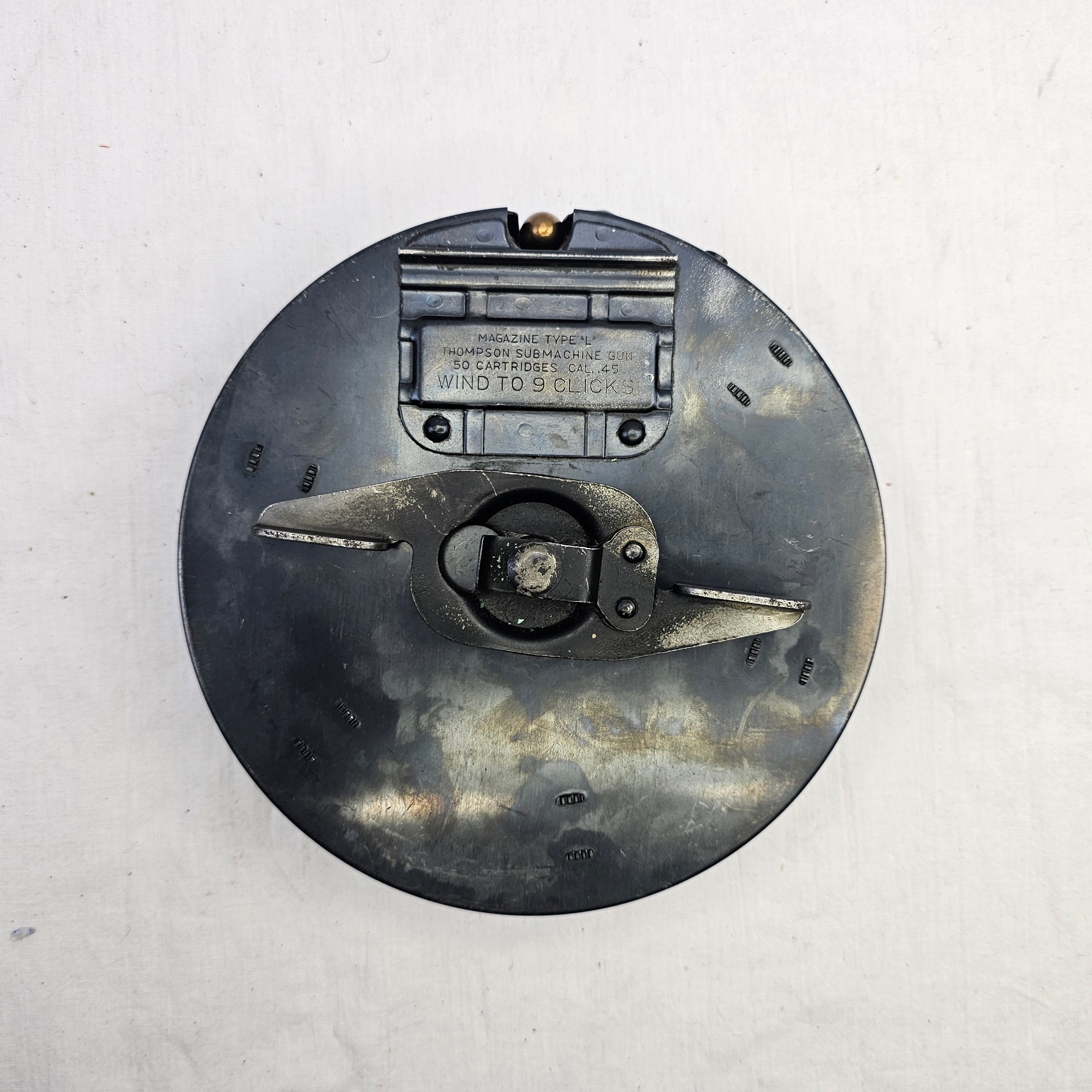 WW2 Thompson 1928 SMG Drum Magazine Type L By Seymour Products Co 1