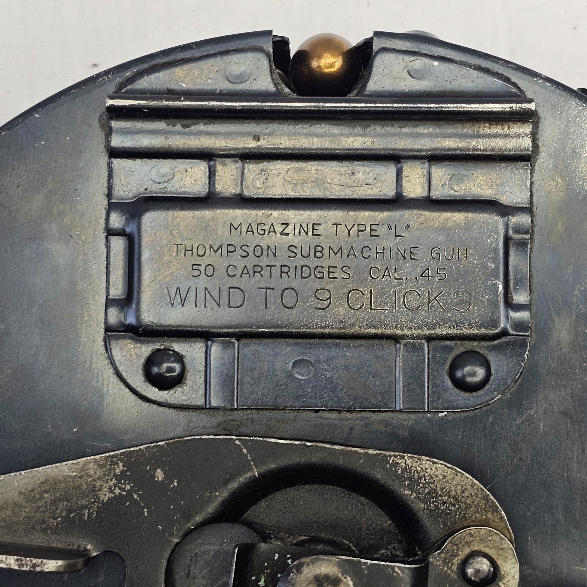 WW2 Thompson 1928 SMG Drum Magazine Type L By Seymour Products Co 2