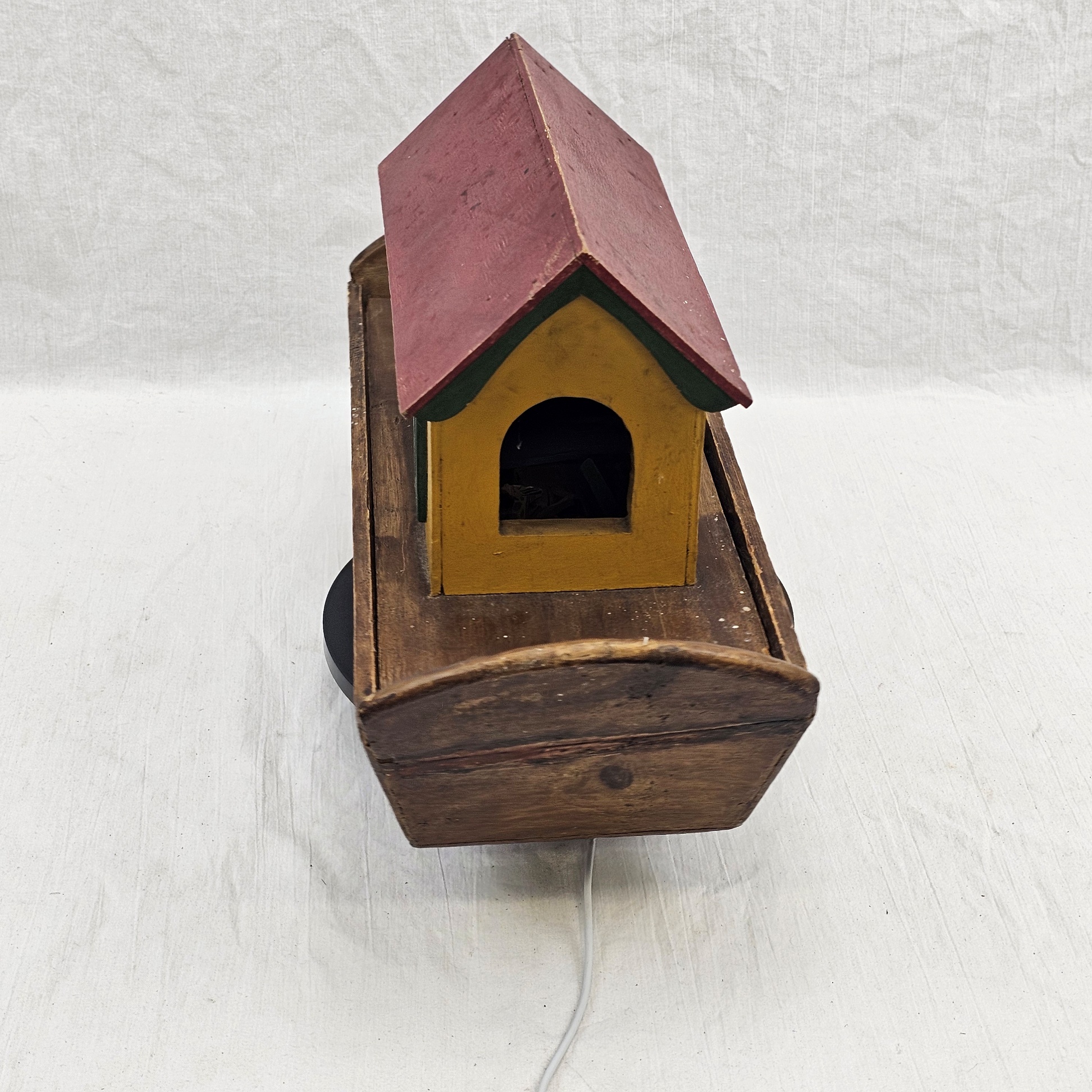 c1880 Probably German Wooden Noahs Ark And Animals 4