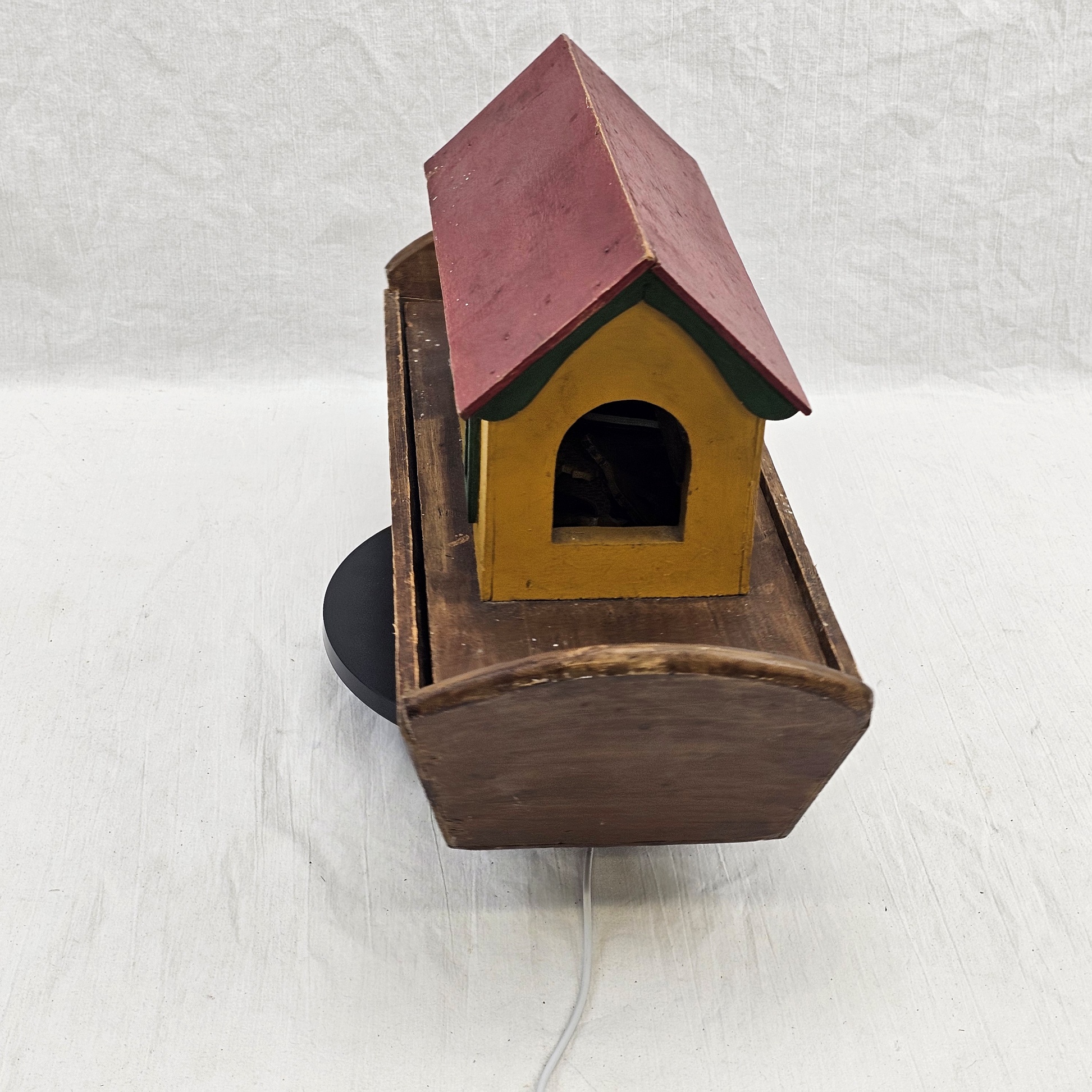 c1880 Probably German Wooden Noahs Ark And Animals 8