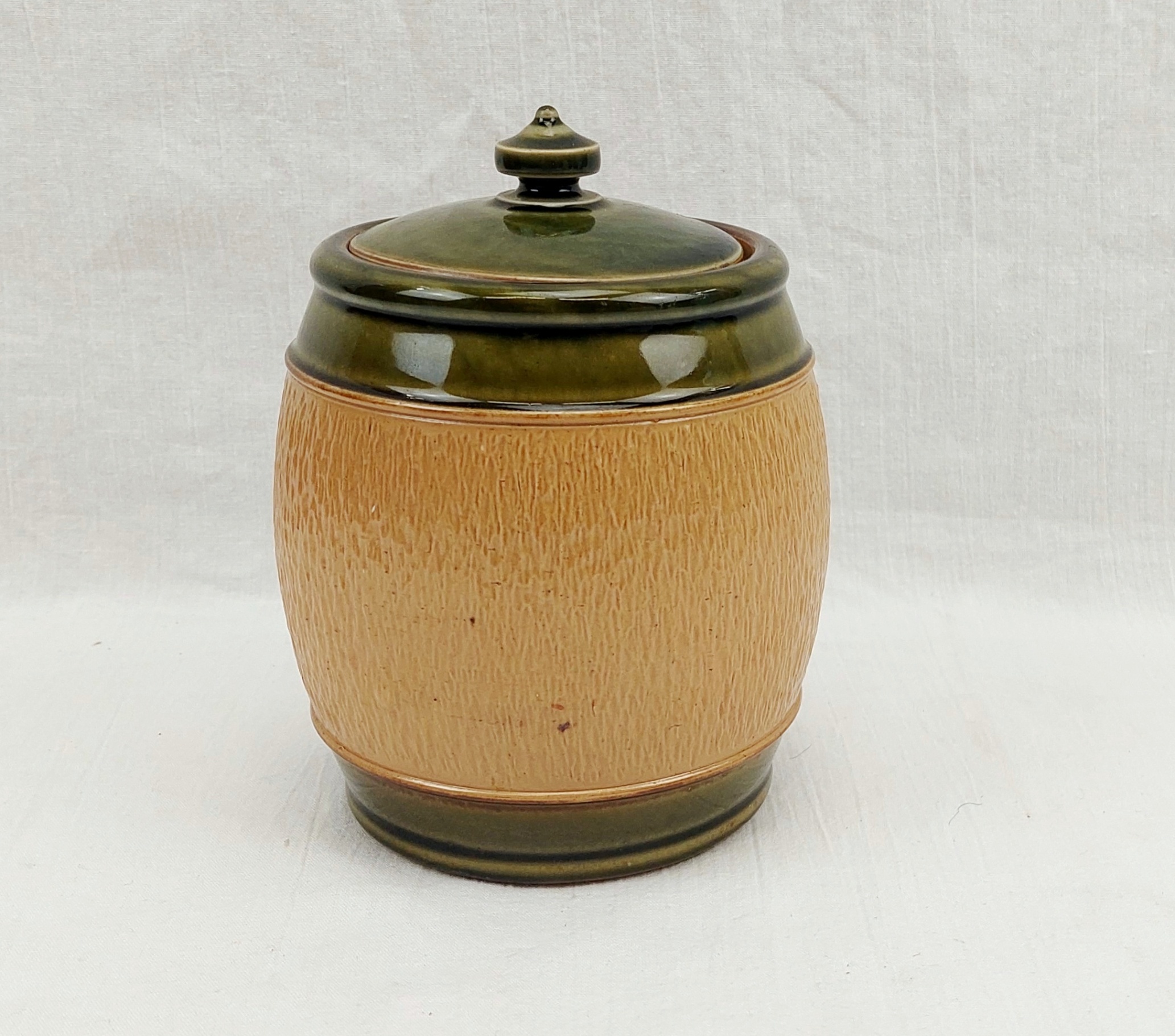 c1900 Royal Doulton Stoneware Tobacco Jar 1