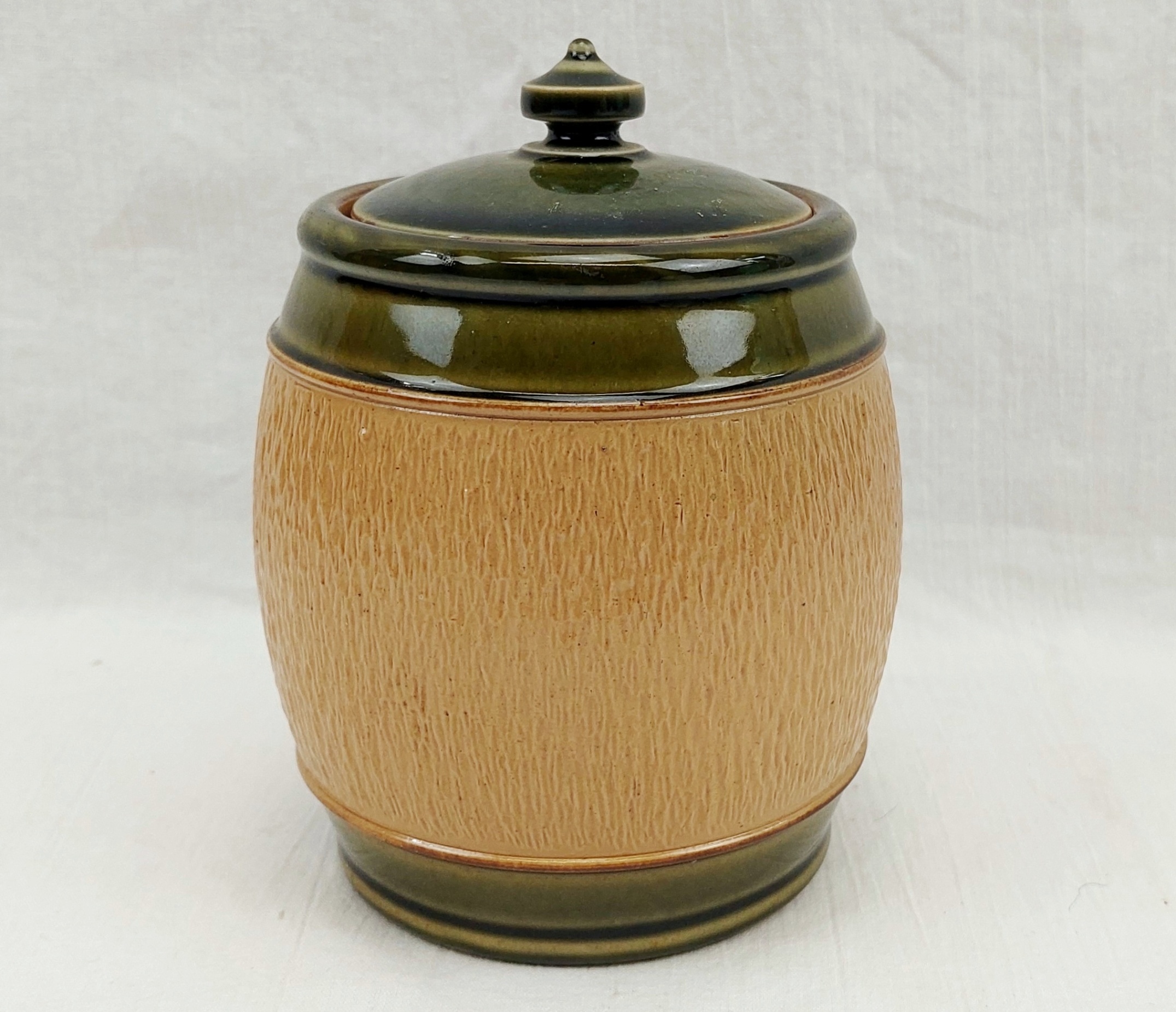 c1900 Royal Doulton Stoneware Tobacco Jar 3