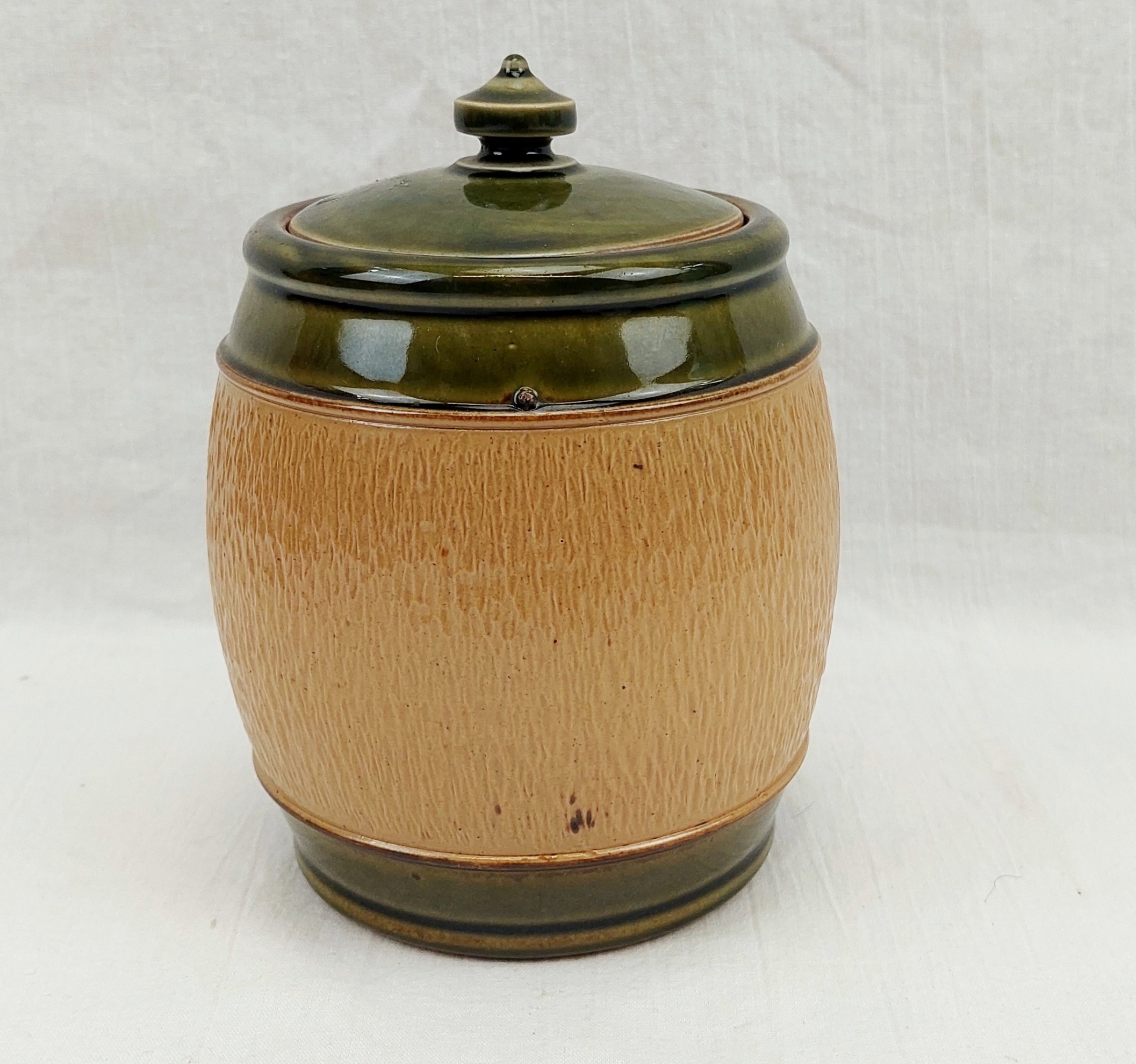 c1900 Royal Doulton Stoneware Tobacco Jar 4