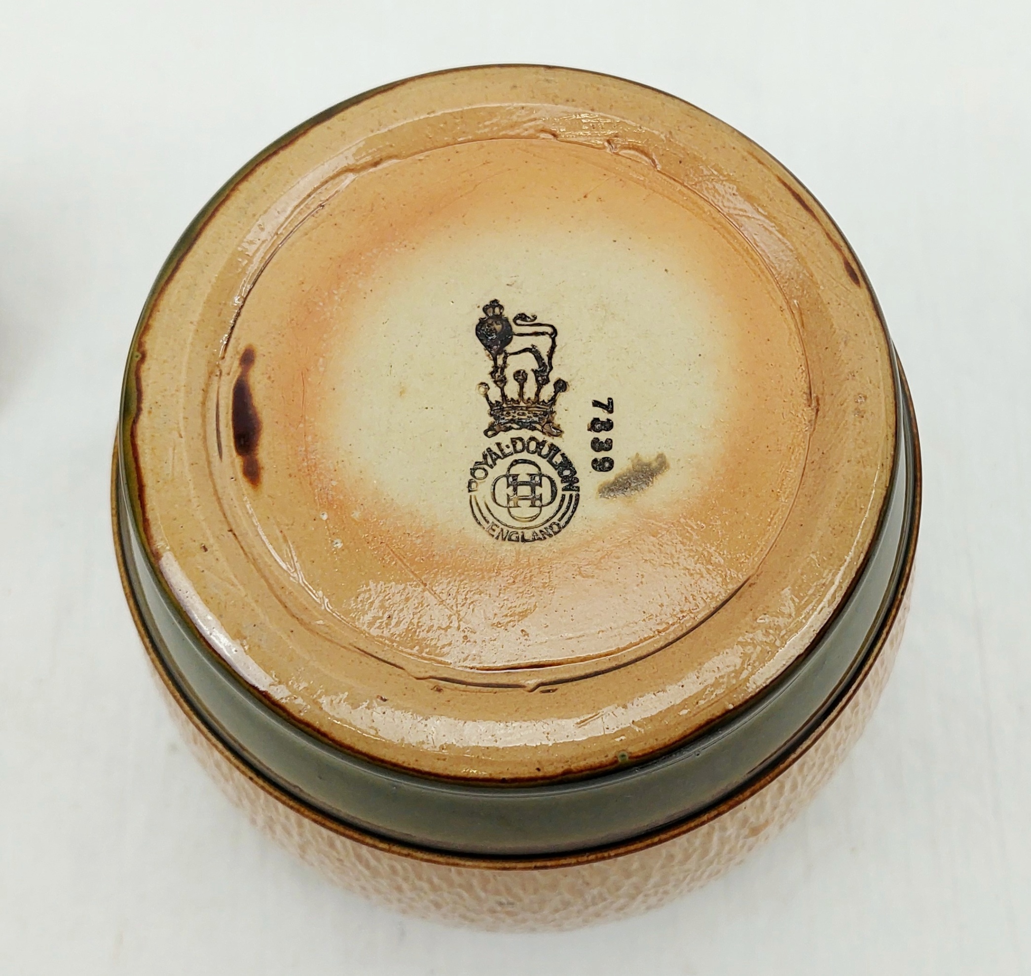 c1900 Royal Doulton Stoneware Tobacco Jar 7