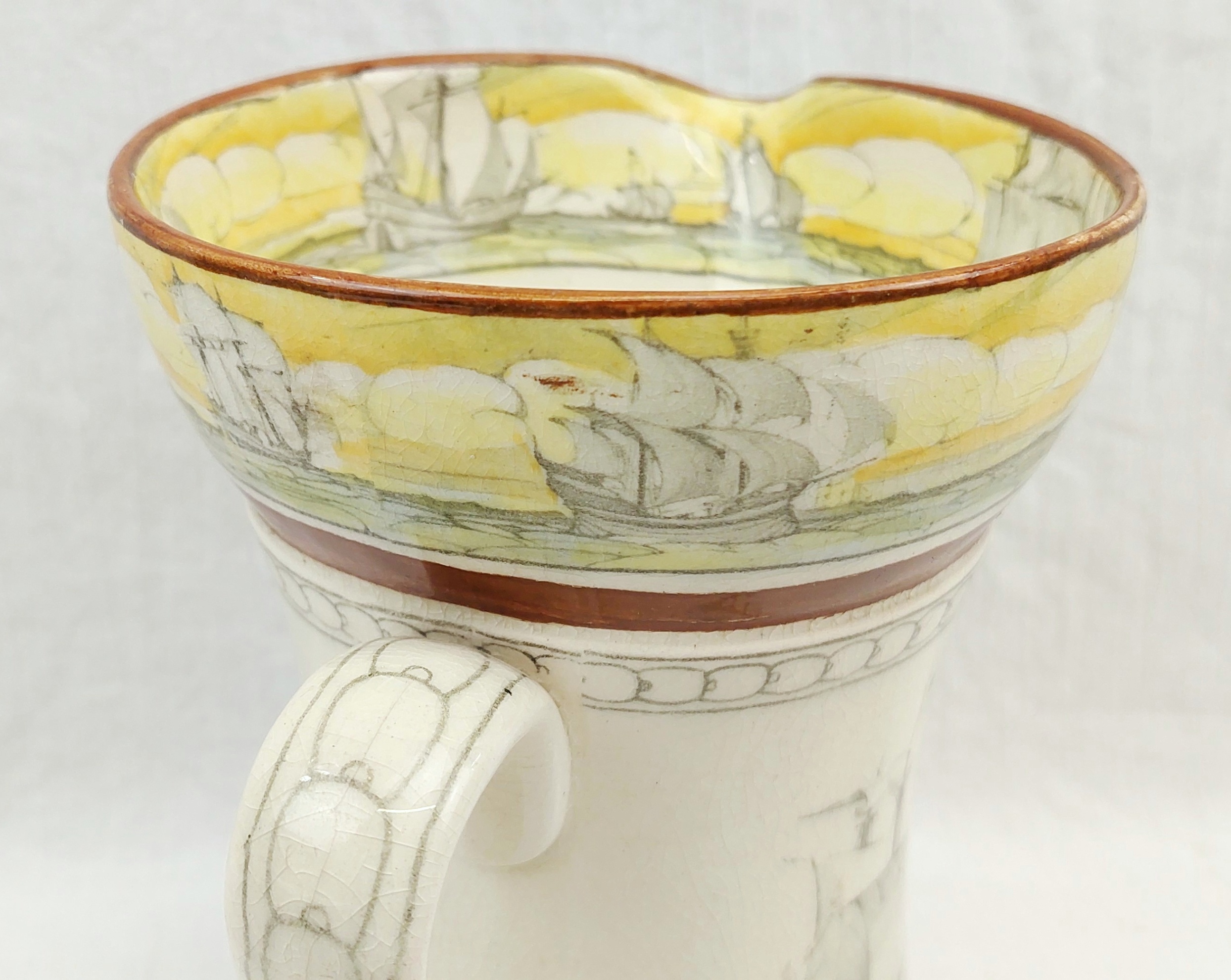 1930s Royal Doulton Series Ware Sir Francis Drake Jug - Image 7