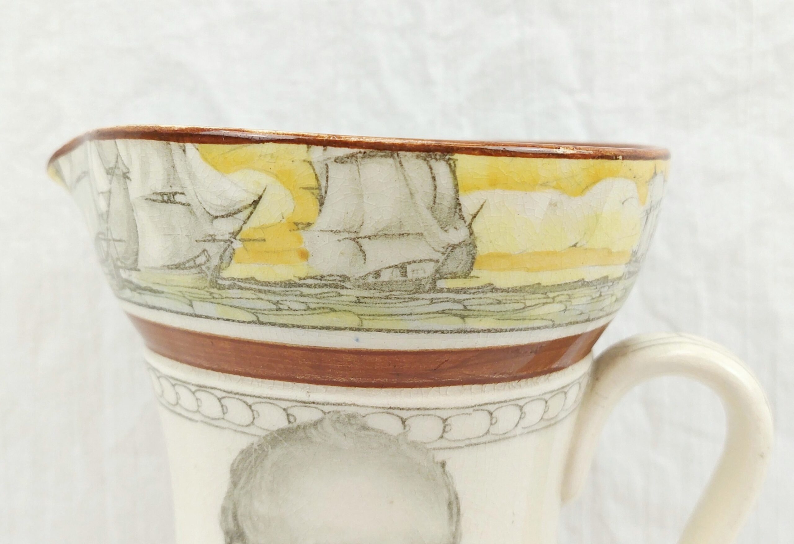 1930s Royal Doulton Series Ware Sir Francis Drake Jug - Image 6