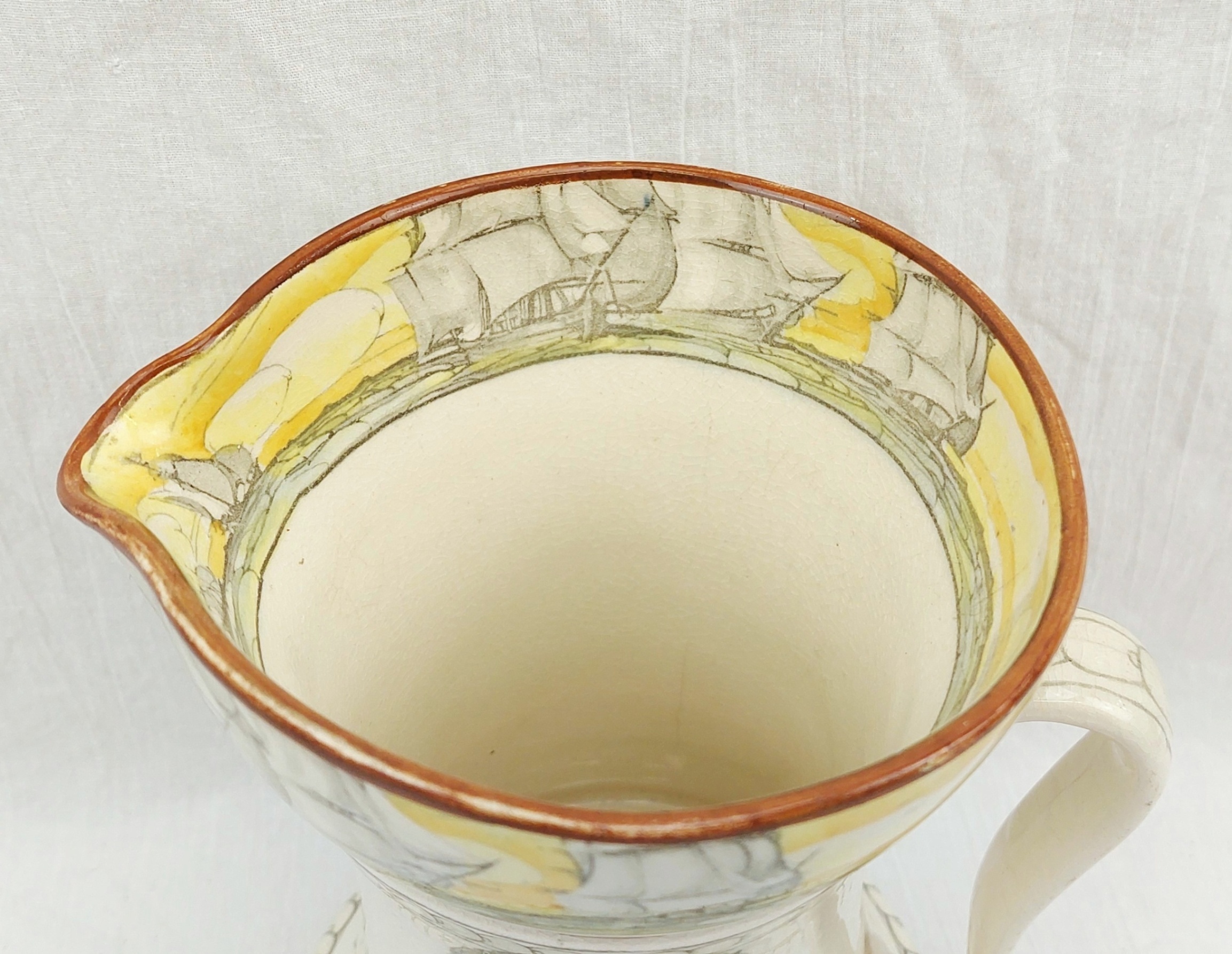 1930s Royal Doulton Series Ware Sir Francis Drake Jug - Image 10