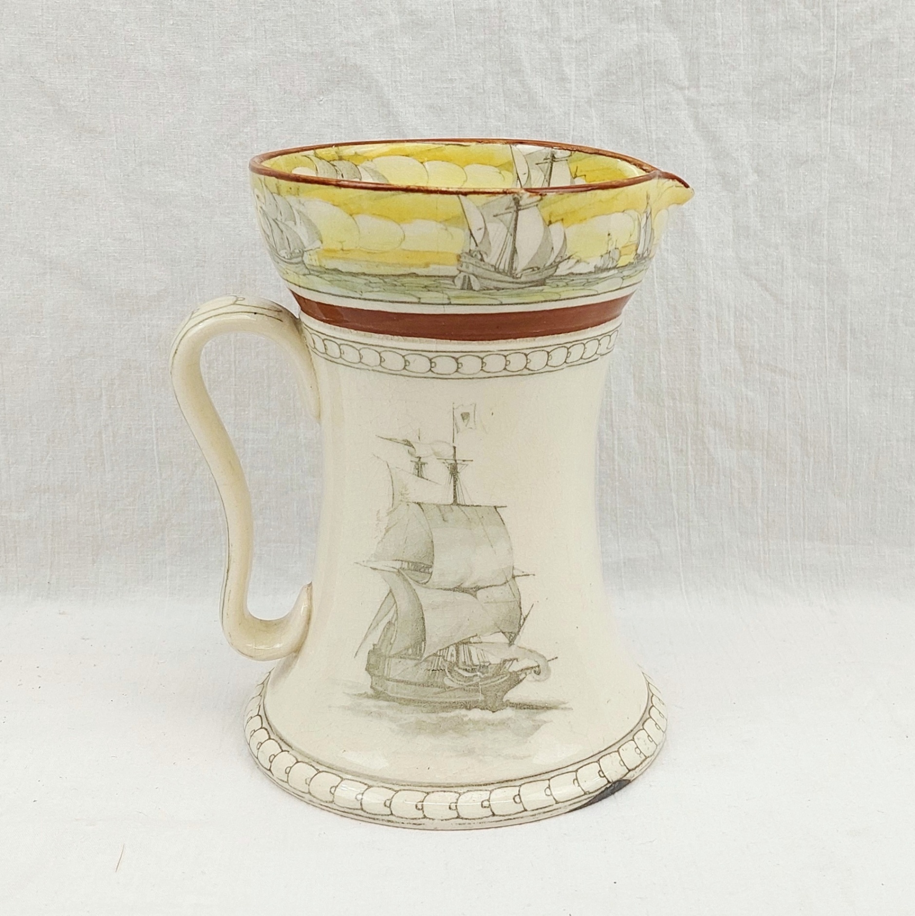 1930s Royal Doulton Series Ware Sir Francis Drake Jug - Image 3