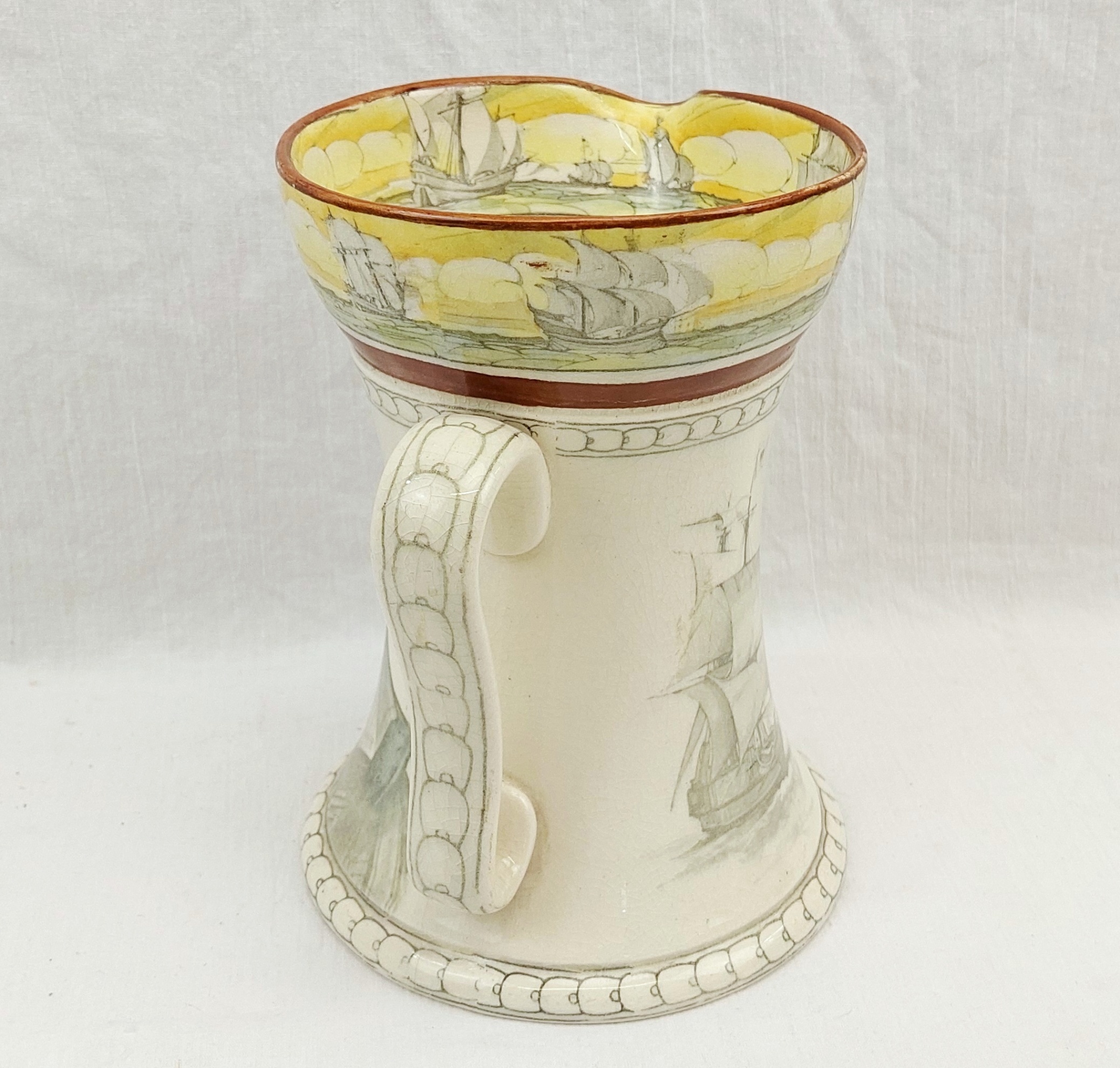 1930s Royal Doulton Series Ware Sir Francis Drake Jug - Image 4