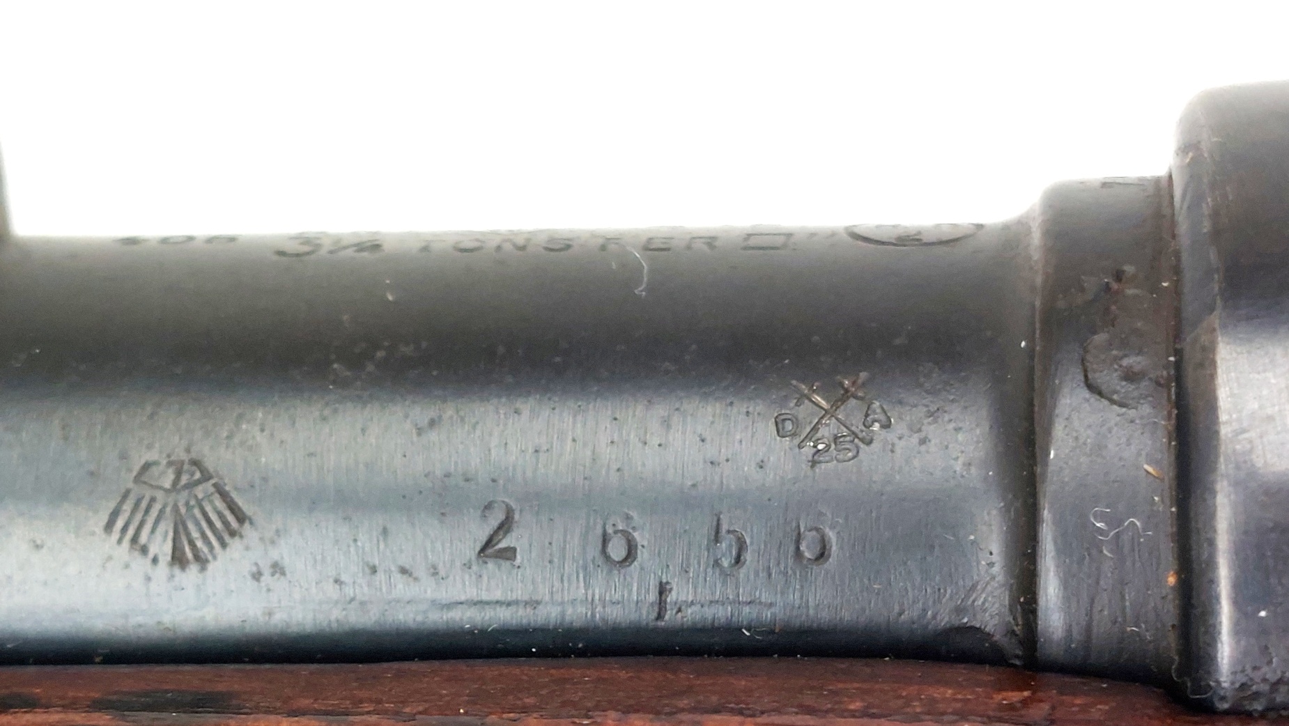 German, Pre-WW2-1937, Kriegsmarine-Issue Mauser S/42 K98k Rifle, Original Nordsee-Marked Walnut Stock, Converted .410 Bore Sporting Shotgun, Serial No. 3698, WaA63, EU/UK Deactivated - Image 7
