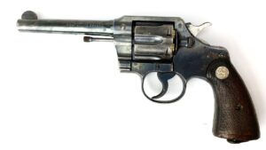 U.S., WW2-c.1941 Colt Official Police .38-200 British Military Contract Revolver, Serial No. 659911, Broad Arrow Marked, EU/UK Deactivated - 22