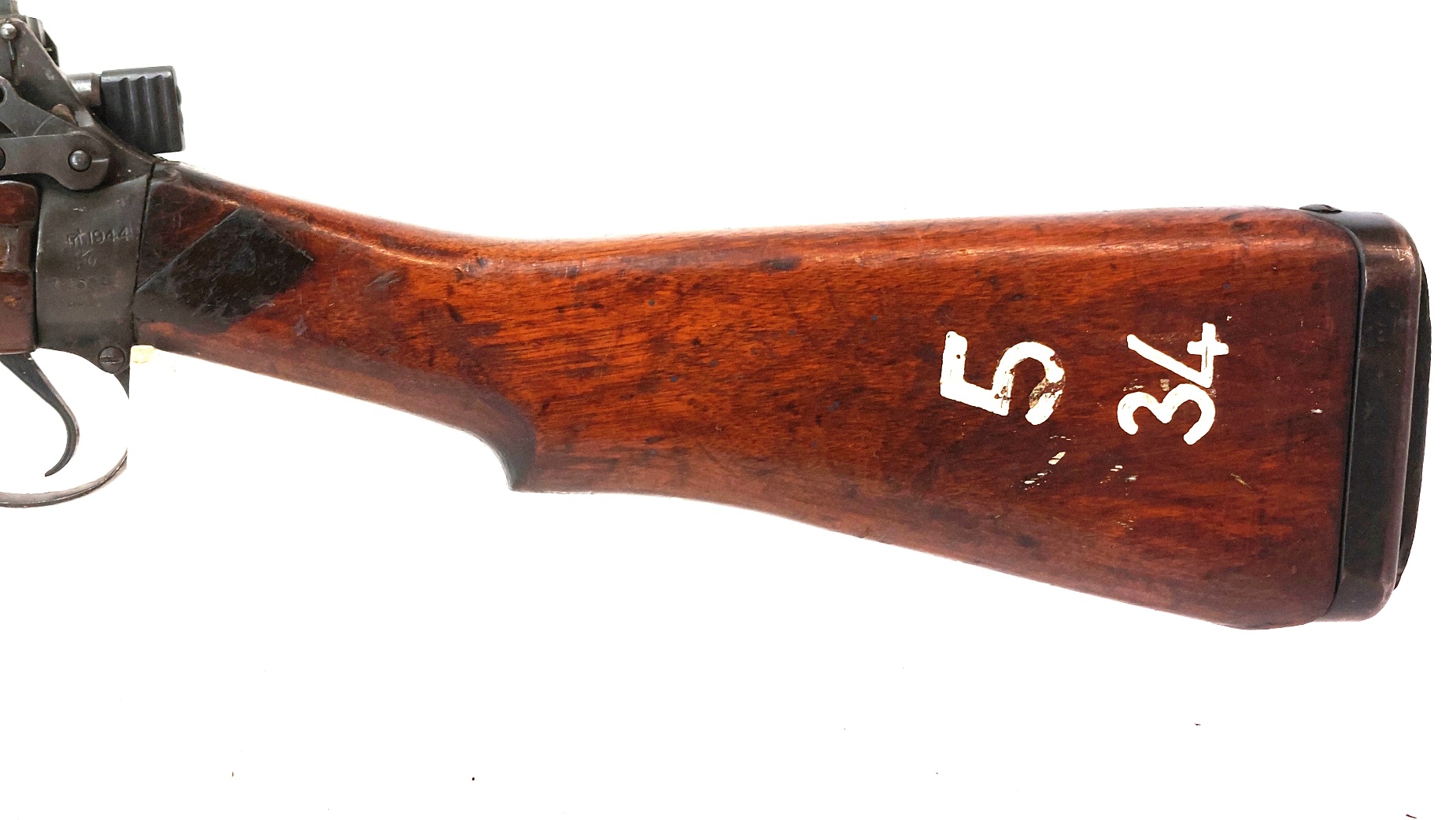 British, WW2-1944, No.4 Mk I Lee-Enfield Rifle Grenade Launcher, ROF Maltby, Serial No. BU12685, Original No.3 Mk I Cup Discharger, Wire-Reinforced Fore-end, Cocking & Dry-Firing, UK Deactivated - Image 12