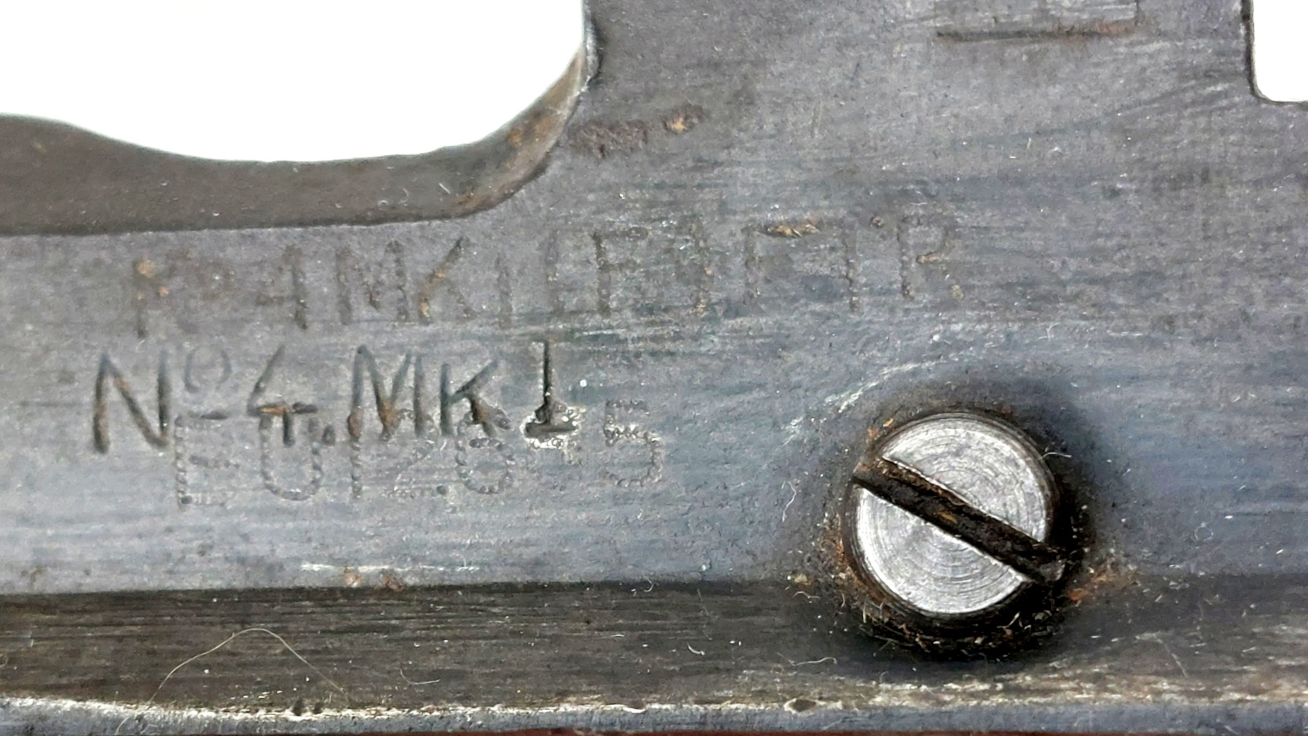 British, WW2-1944, No.4 Mk I Lee-Enfield Rifle Grenade Launcher, ROF Maltby, Serial No. BU12685, Original No.3 Mk I Cup Discharger, Wire-Reinforced Fore-end, Cocking & Dry-Firing, UK Deactivated - Image 16