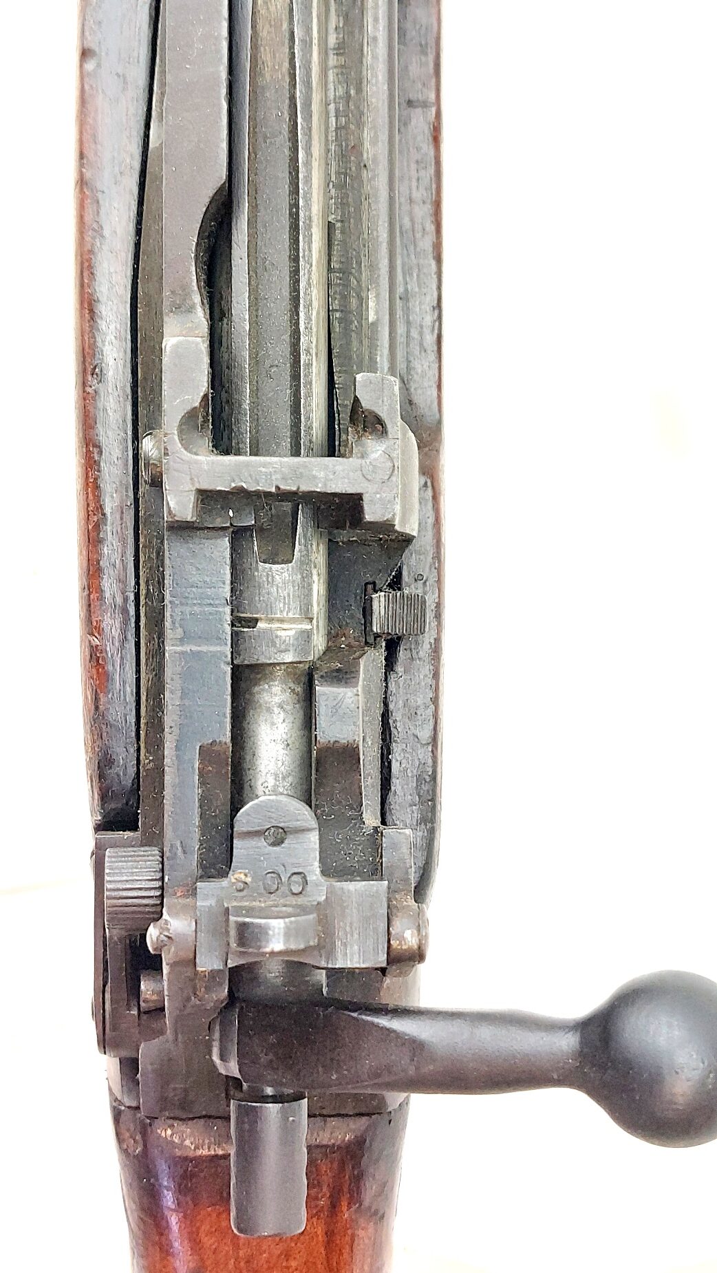 British, WW2-1944, No.4 Mk I Lee-Enfield Rifle Grenade Launcher, ROF Maltby, Serial No. BU12685, Original No.3 Mk I Cup Discharger, Wire-Reinforced Fore-end, Cocking & Dry-Firing, UK Deactivated - Image 20