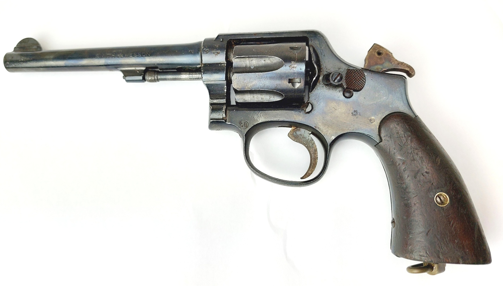 US, WW2-c.1944, Smith & Wesson Victory Model .38 Special U.S. Military Revolver, Serial No. V531338, U.S. PROPERTY G.H.D., 6-Inch Barrel, UK Deactivated - 27 - Image 5