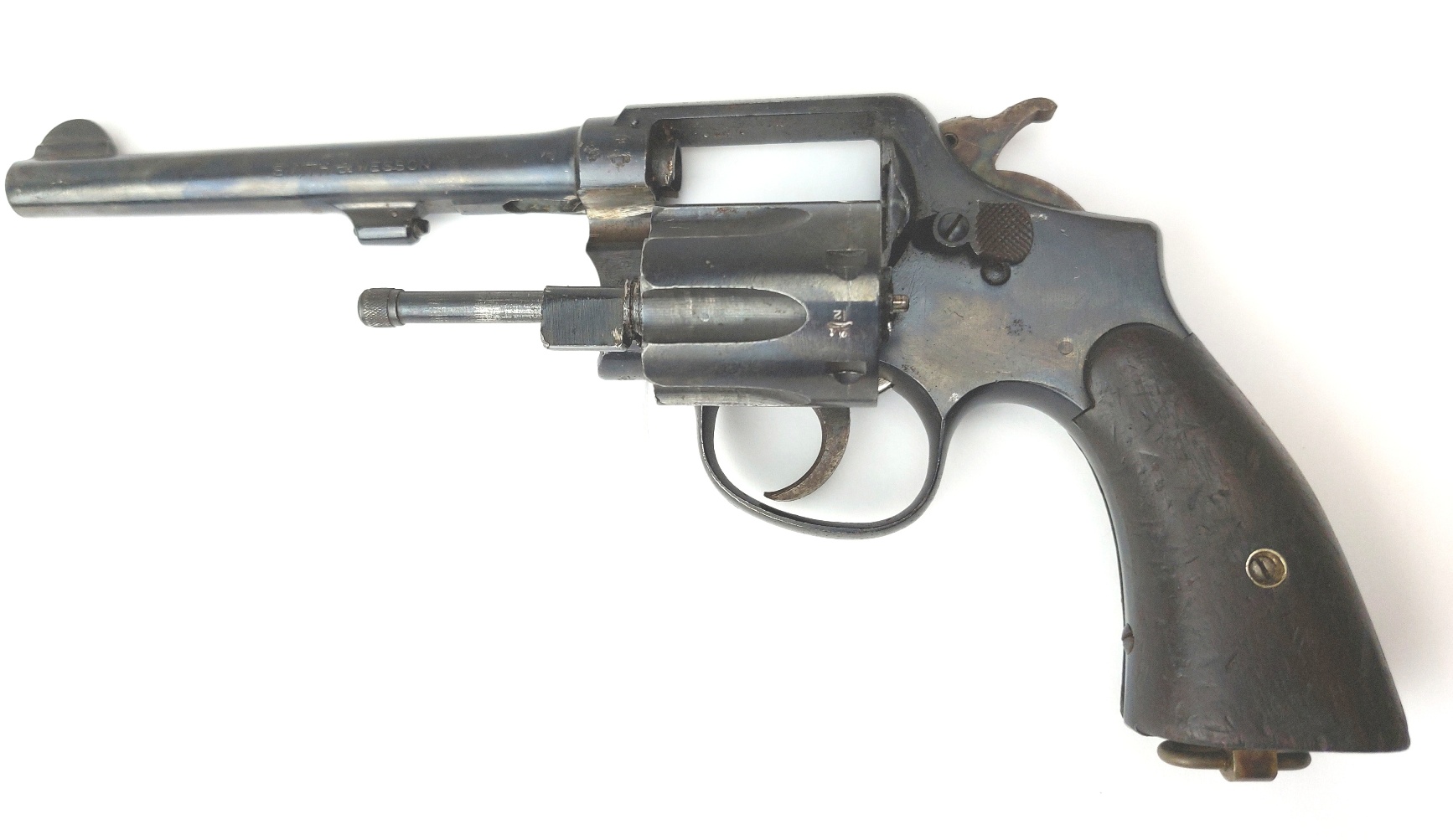 US, WW2-c.1944, Smith & Wesson Victory Model .38 Special U.S. Military Revolver, Serial No. V531338, U.S. PROPERTY G.H.D., 6-Inch Barrel, UK Deactivated - 27 - Image 6