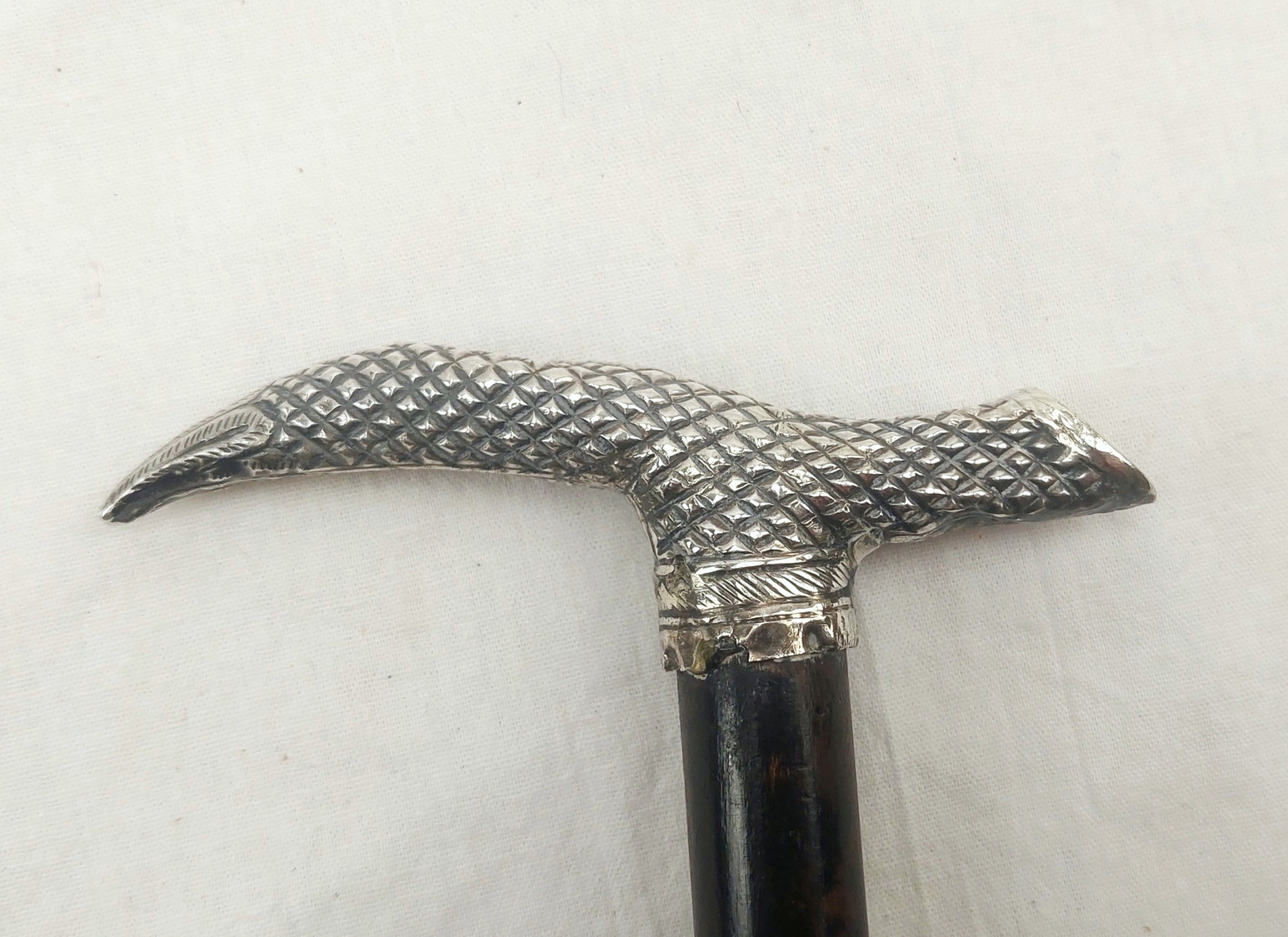 Birmingham 1924 Sterling Silver Tipped Walking Stick - Image 12