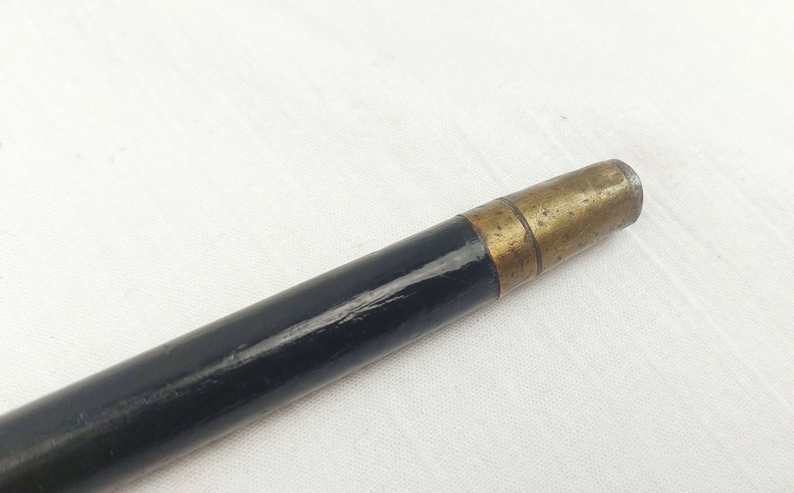 Birmingham 1924 Sterling Silver Tipped Walking Stick - Image 2