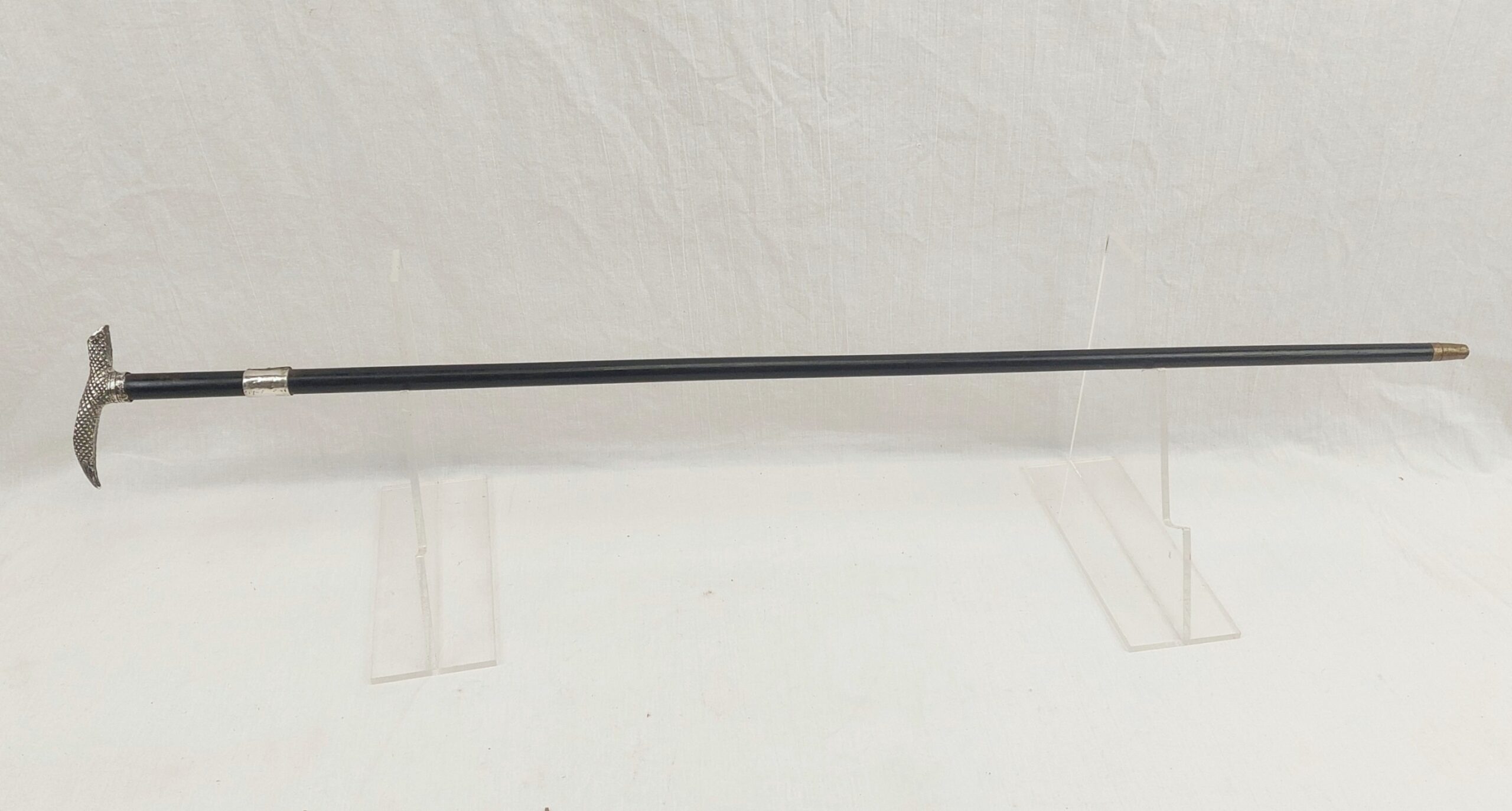Birmingham 1924 Sterling Silver Tipped Walking Stick