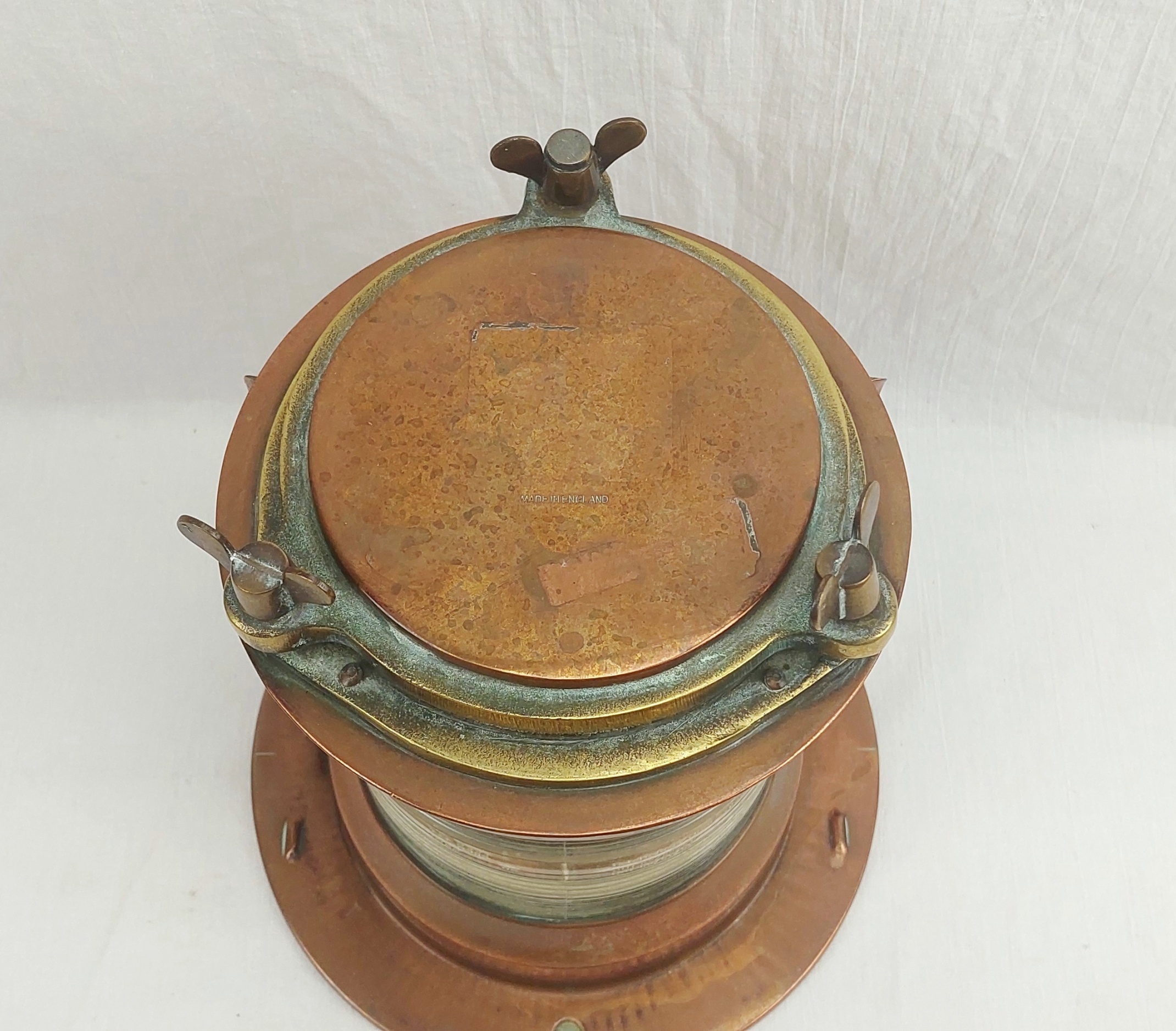 Copper English Ships Lantern By IMCO - Image 4