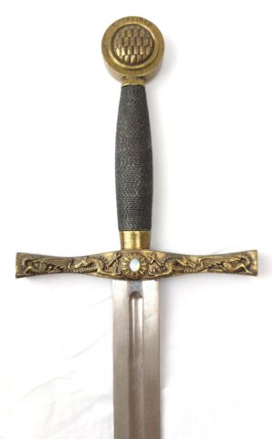 Replica Excalibur Fantasy Sword, Heavy Display Piece with Dragon Hilt Decoration