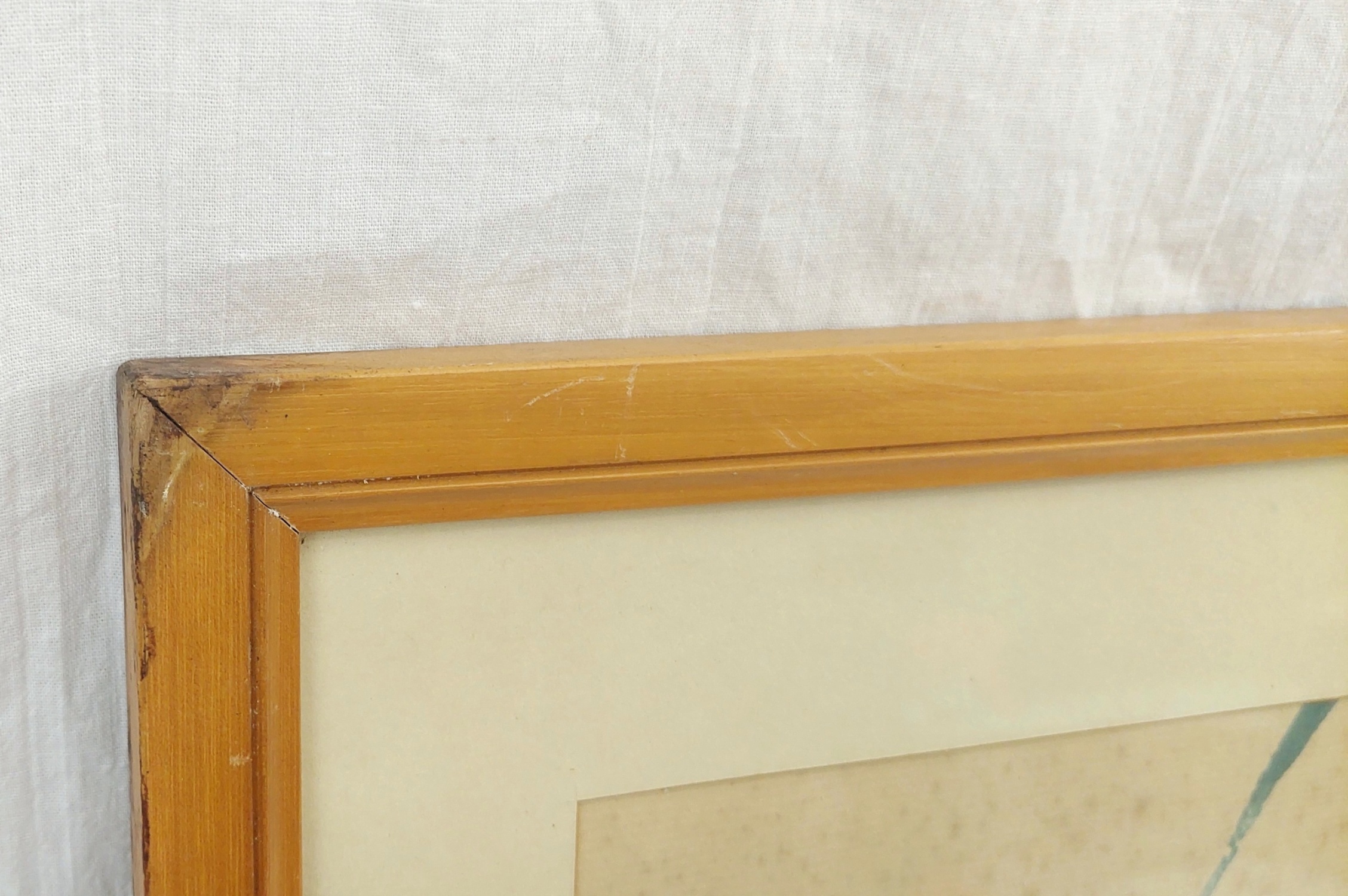 Framed 1950s Chinese Watercolour Of Songbirds - Image 2