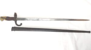 French, Model 1874 Gras Sword Bayonet with Scabbard, St. Étienne Arsenal, February 1878