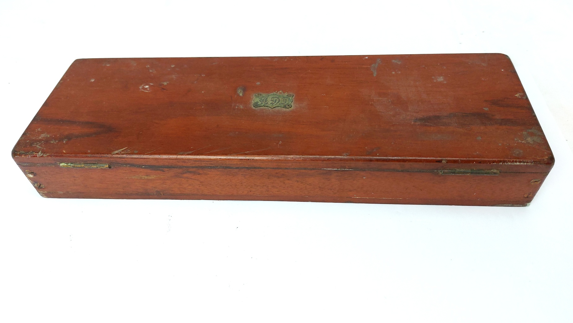 British, Late 19th / Early 20th Century, Admiralty-Style Celluloid Rolling Parallel Rule / Maritime Chart Plotter by G. Lee & Son, Portsmouth, in Hardwood Case - Image 11
