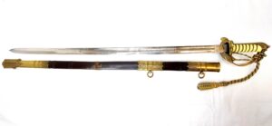 British, George V Era, Pattern 1827 Royal Navy Officer’s Parade Sword with Scabbard & Portepee