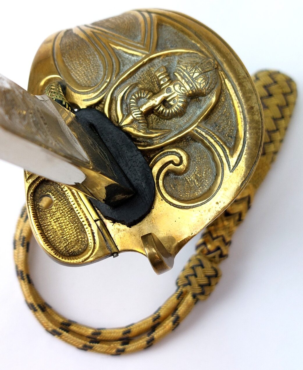 British, George V Era, Pattern 1827 Royal Navy Officer’s Parade Sword with Scabbard & Portepee - Image 19