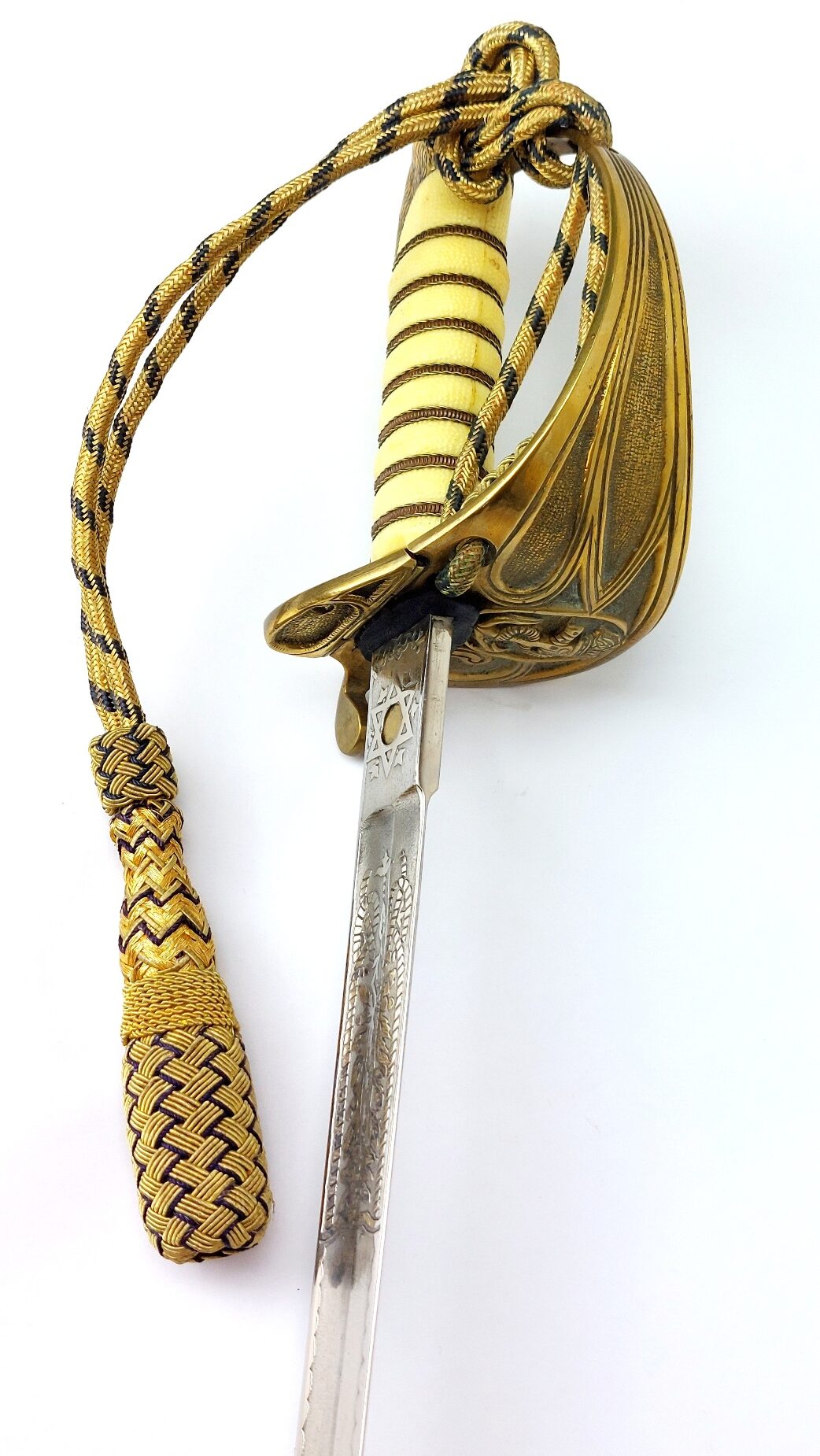 British, George V Era, Pattern 1827 Royal Navy Officer’s Parade Sword with Scabbard & Portepee - Image 22