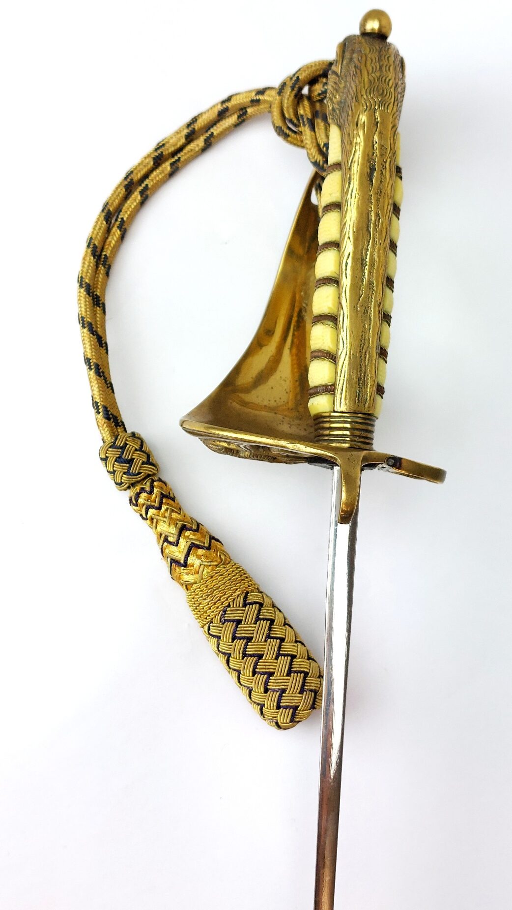 British, George V Era, Pattern 1827 Royal Navy Officer’s Parade Sword with Scabbard & Portepee - Image 24