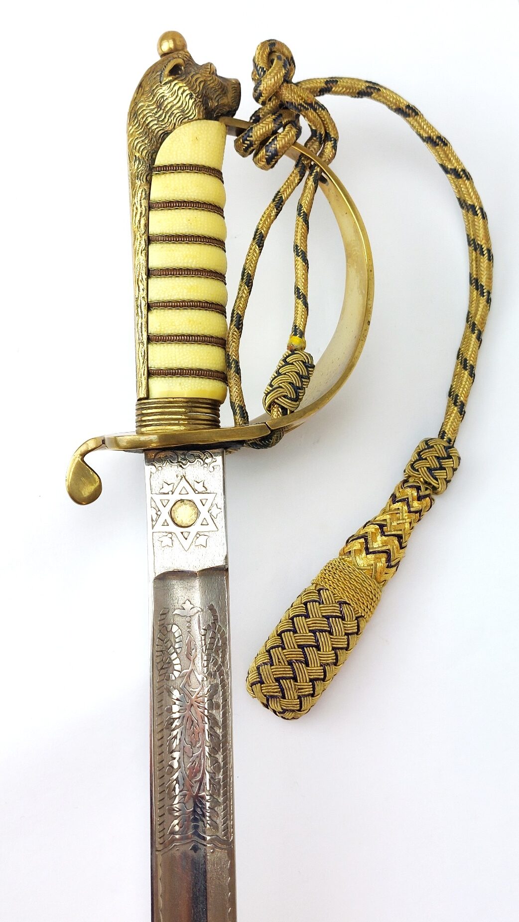 British, George V Era, Pattern 1827 Royal Navy Officer’s Parade Sword with Scabbard & Portepee - Image 25