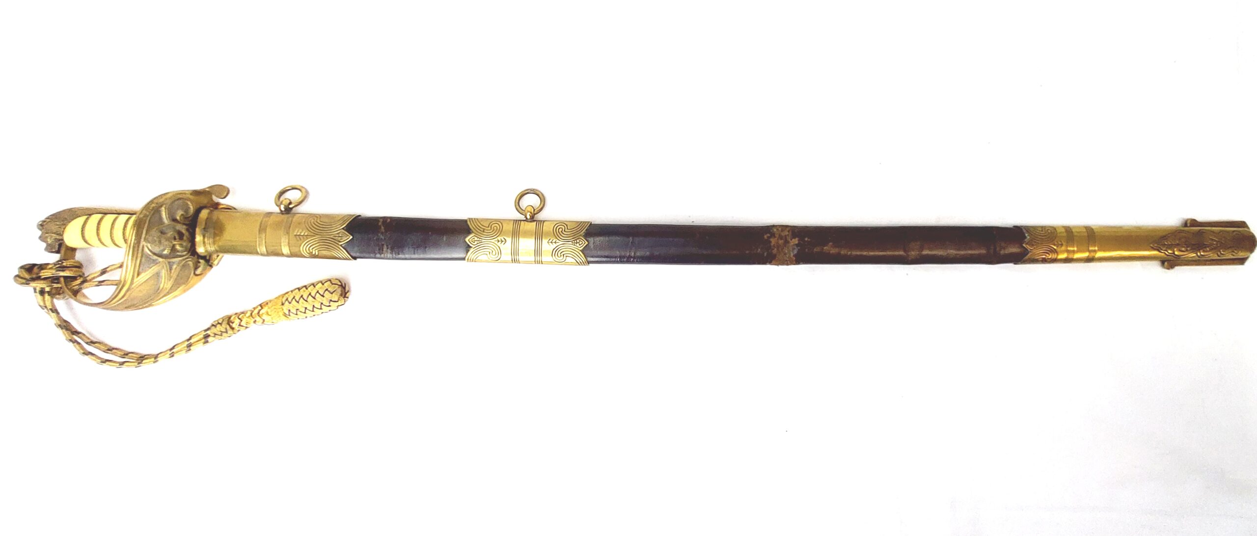 British, George V Era, Pattern 1827 Royal Navy Officer’s Parade Sword with Scabbard & Portepee - Image 36