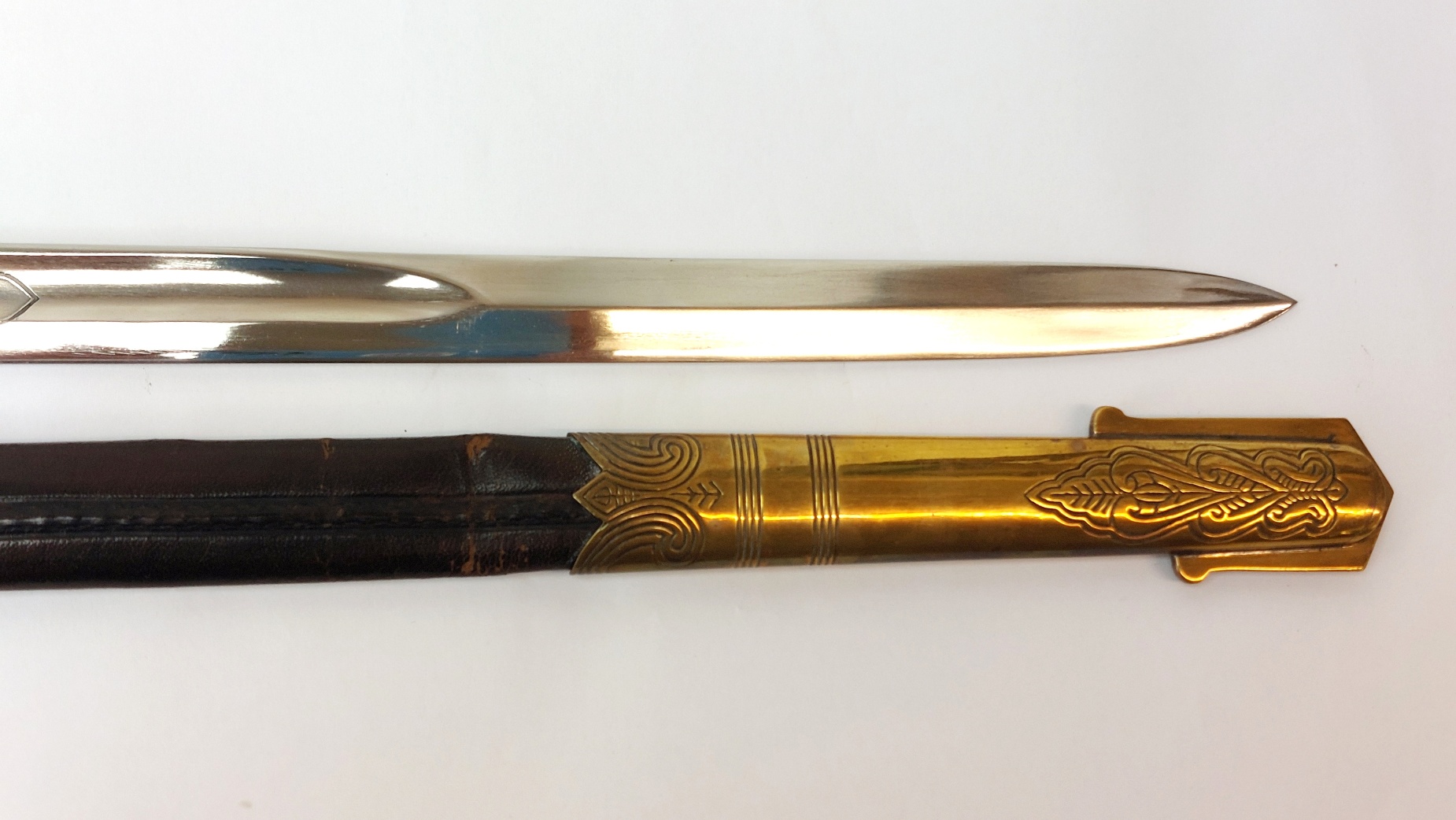 British, George V Era, Pattern 1827 Royal Navy Officer’s Parade Sword with Scabbard & Portepee - Image 8