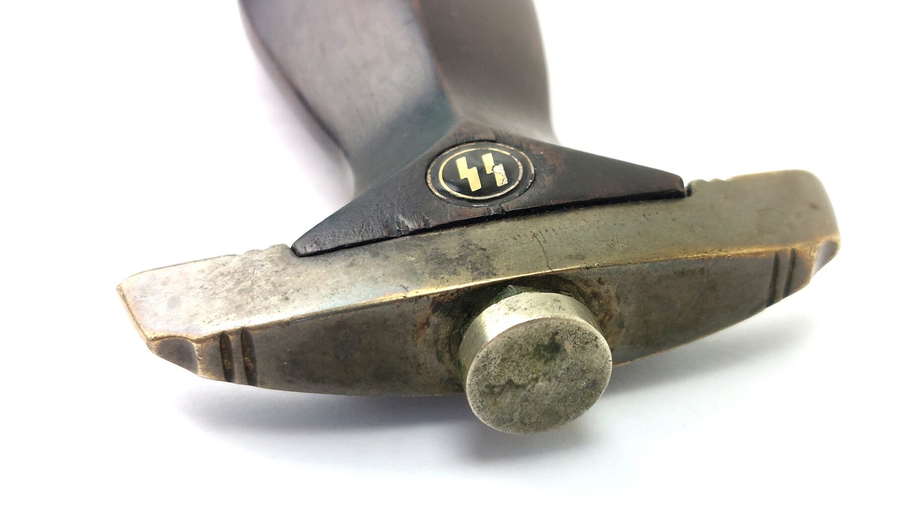German, WW2-1939, Third Reich SS Model 1933 Dienstdolch (Service Dagger), Robert Klaas, Solingen (RZM M7/37 & SS Contract RZM 1051/39), with Original Scabbard - Image 11