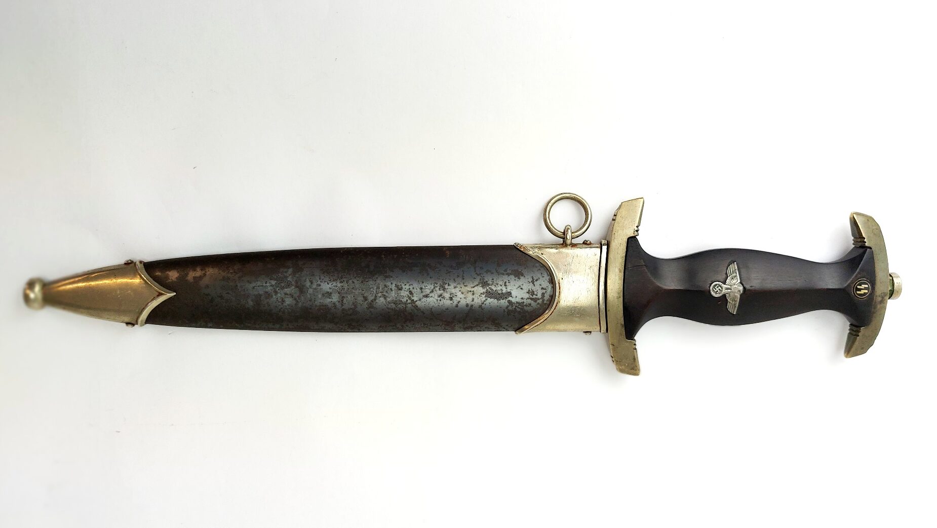 German, WW2-1939, Third Reich SS Model 1933 Dienstdolch (Service Dagger), Robert Klaas, Solingen (RZM M7/37 & SS Contract RZM 1051/39), with Original Scabbard - Image 23