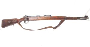 German, WWII-1944, Mauser Karabiner 98k (Mod.98) Bolt-Action Service Rifle, Waffenwerke Brünn "dot", Serial No. 37127, Old Spec UK Deactivated
