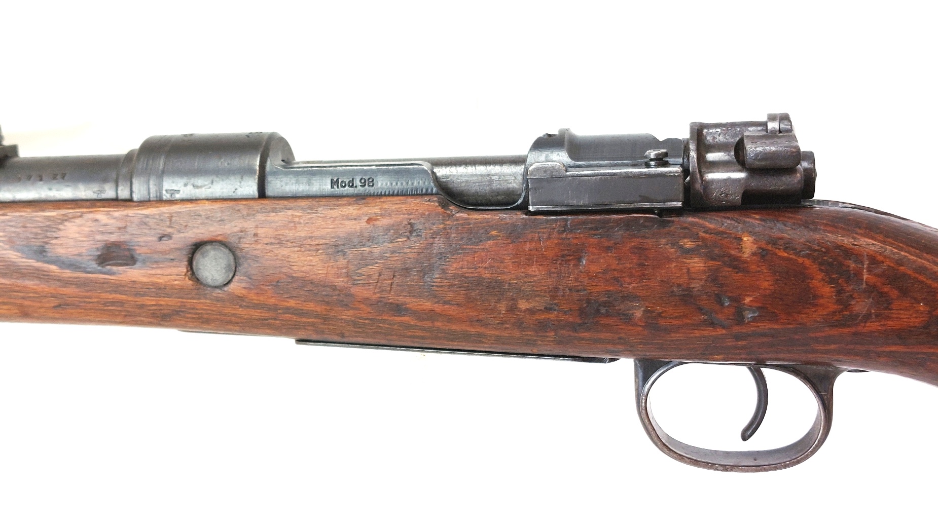 German, WWII-1944, Mauser Karabiner 98k (Mod.98) Bolt-Action Service Rifle, Waffenwerke Brünn "dot", Serial No. 37127, Old Spec UK Deactivated - Image 10