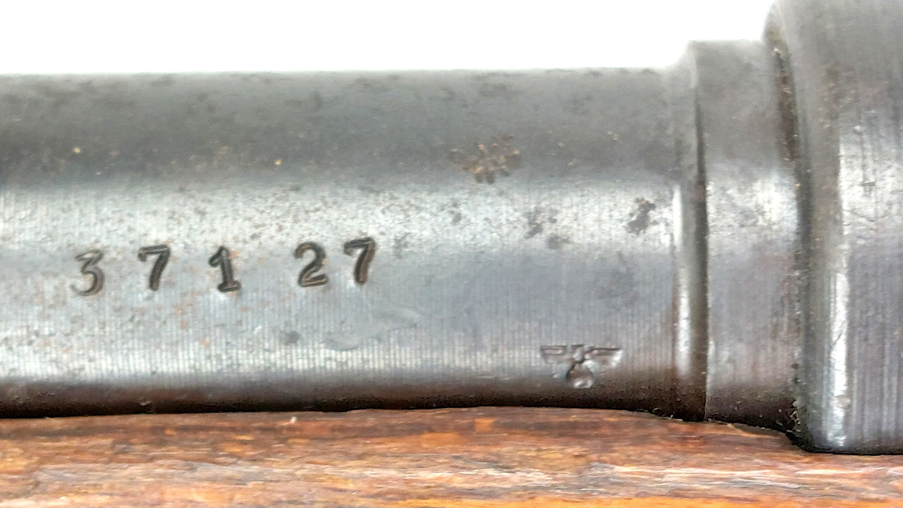 German, WWII-1944, Mauser Karabiner 98k (Mod.98) Bolt-Action Service Rifle, Waffenwerke Brünn "dot", Serial No. 37127, Old Spec UK Deactivated - Image 17