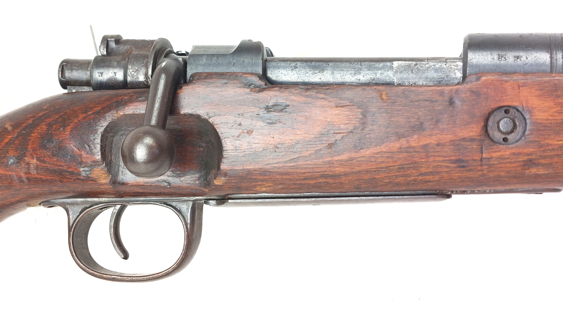 German, WWII-1944, Mauser Karabiner 98k (Mod.98) Bolt-Action Service Rifle, Waffenwerke Brünn "dot", Serial No. 37127, Old Spec UK Deactivated - Image 3