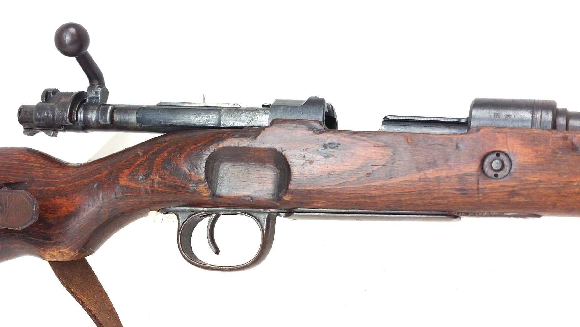 German, WWII-1944, Mauser Karabiner 98k (Mod.98) Bolt-Action Service Rifle, Waffenwerke Brünn "dot", Serial No. 37127, Old Spec UK Deactivated - Image 4